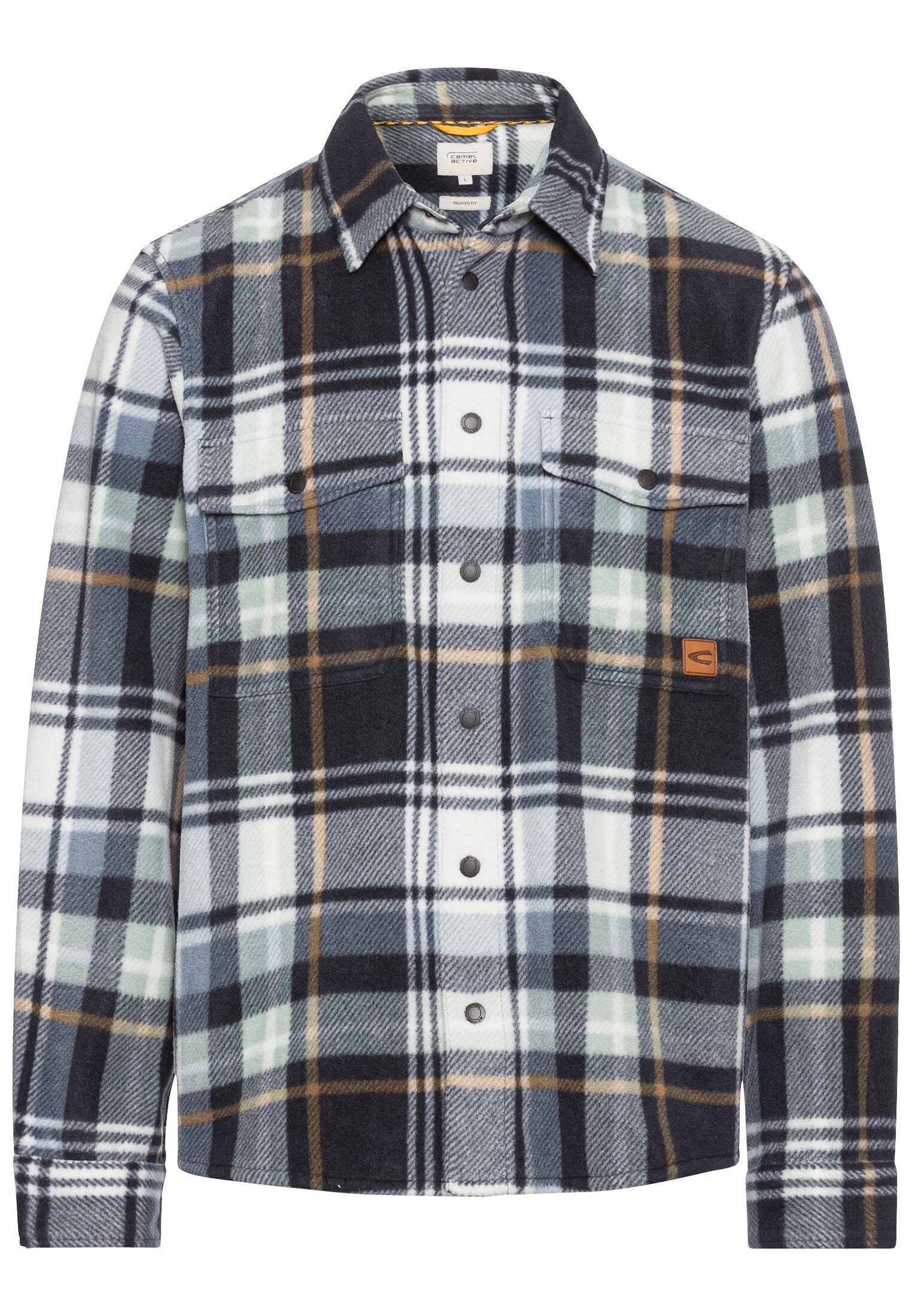 camel active Langarmhemd Overshirt im Karomuster günstig online kaufen
