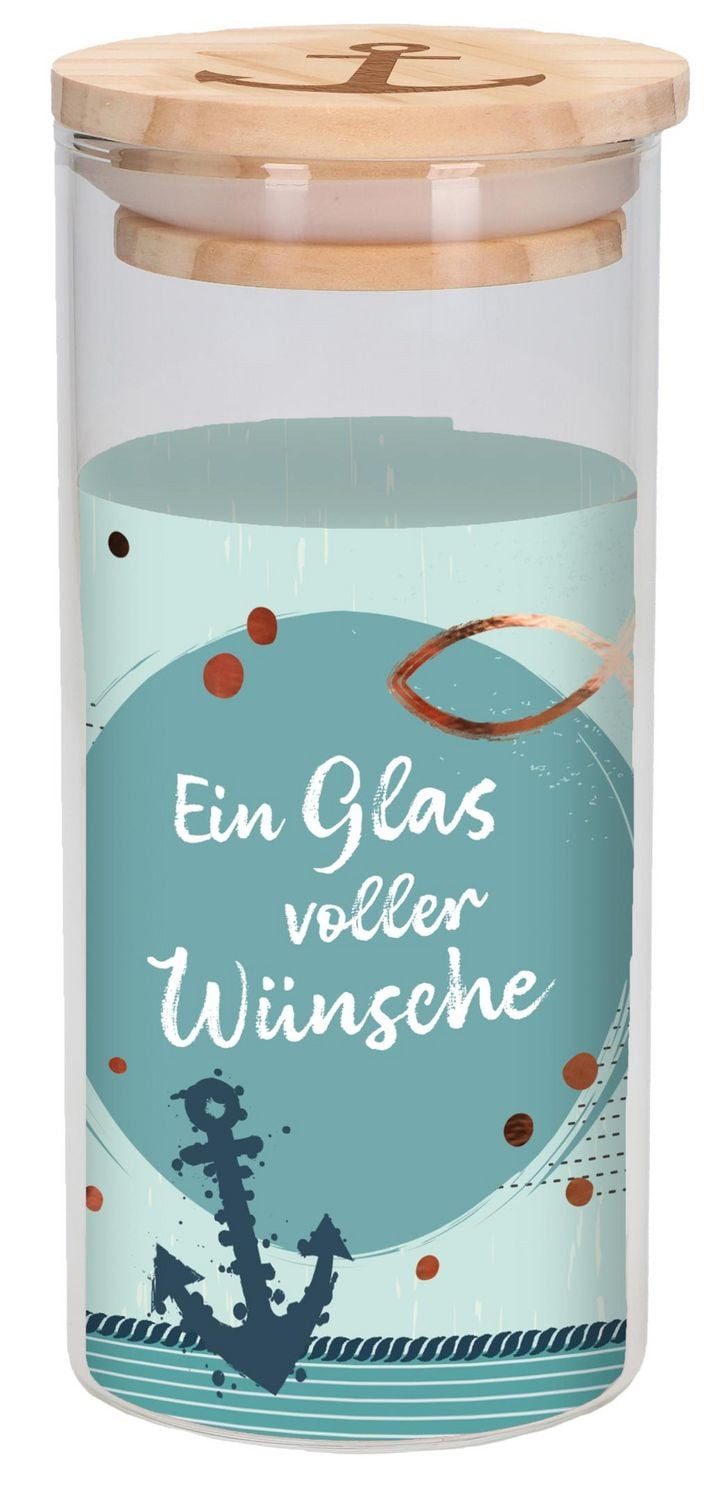 Grußkarte Geldgeschenk - Ein Glas voller Wünsche