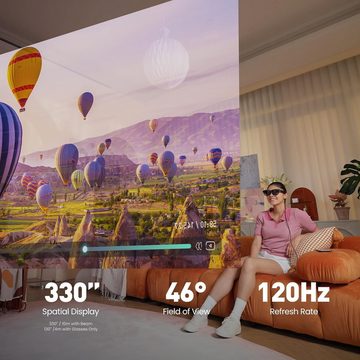 XREAL Air 2 Pro Virtual-Reality-Brille (120 Hz, Micro-OLED Panels, 120Hz Display, 3-stufige elektrochrome Abdunkelung, TÜV zertifiziert)