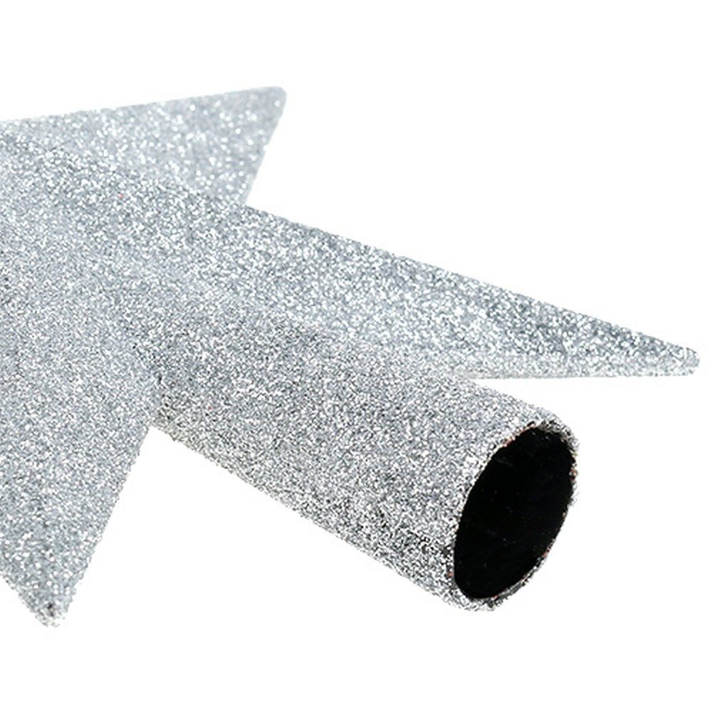 Kaemingk Christbaumschmuck Sternförmige Baumspitze mit Glanz und funkelndem Dekor