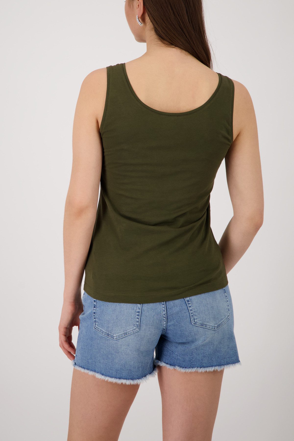 Monari Tanktop Top Basic Top Regular fit mit Rundhalsausschnitt