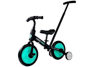 LEAN Toys Dreirad 3in1 Dreirad schwarz-grün