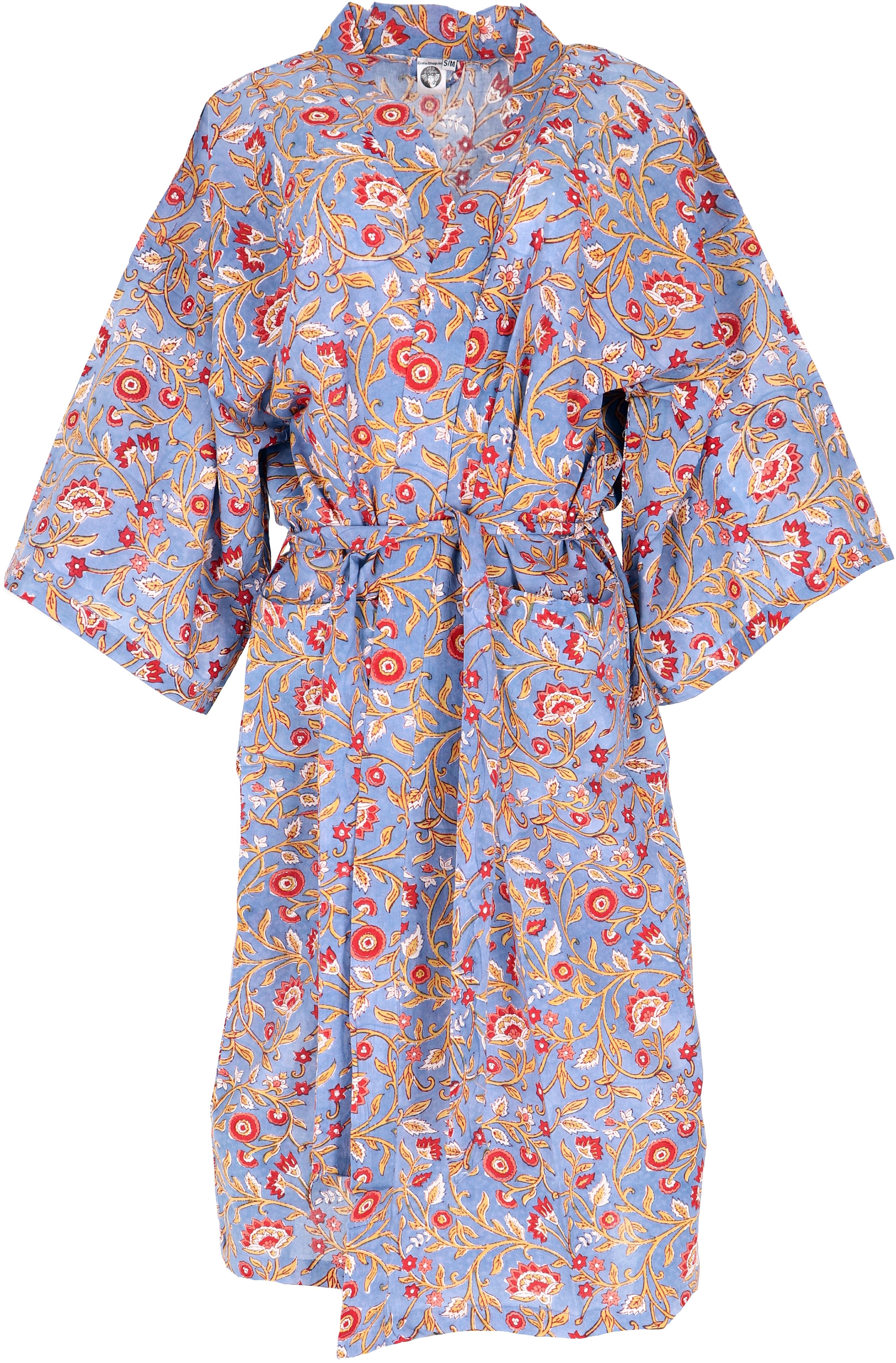 Guru-Shop Kimono Kimono im Japan Style, handbedruckter Oversize.., alternative Bekleidung – Bild 4 von 5