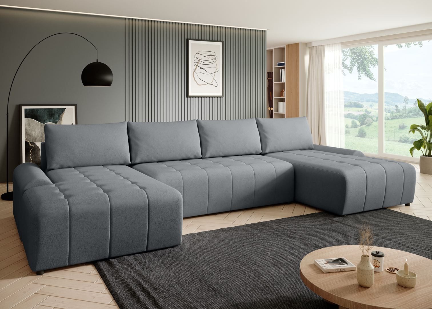 Beautysofa Ecksofa Costa U, inkl. Schlaffunktion, günstig online kaufen