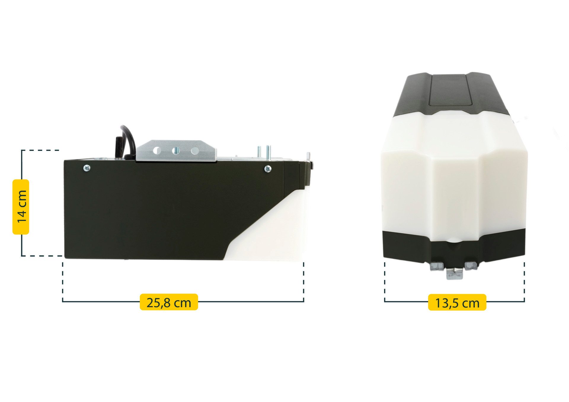 SCHELLENBERG Garagentorantrieb Powerlift 550 N, max. Torfläche 8 m², Zugkraft 550 N, inkl. 2 x 4-Kanal Handsender