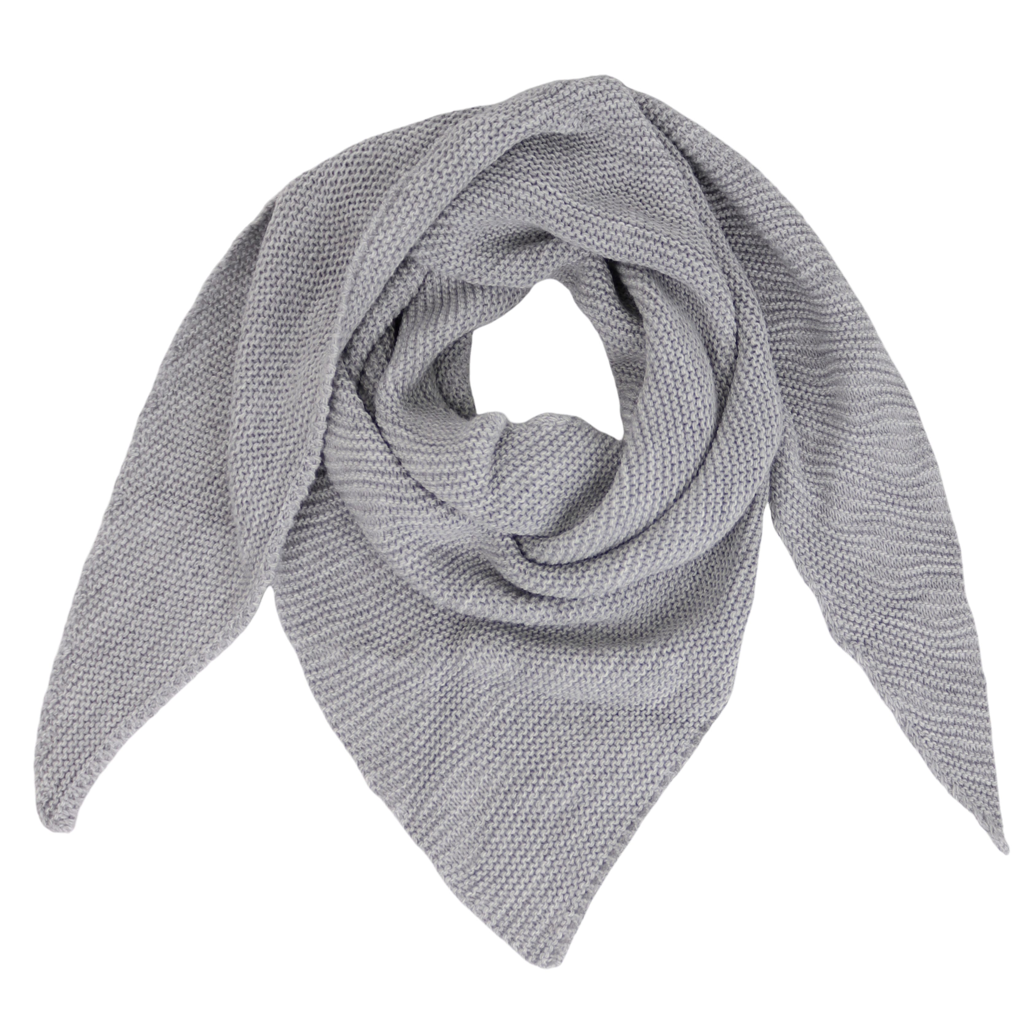 MIRROSI Dreieckstuch Strickschal warmer Dreiecksschal ca.180x72 cm, Leicht, (Made in Italy, Uni Farbe), in tollen Farben 5% Alpaka Wolle