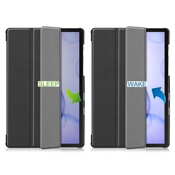 SLABO Tablettasche Slabo Hülle Case für Samsung Galaxy Tab S6 2019 Sleep/Wake Schutzhülle - SCHWARZ