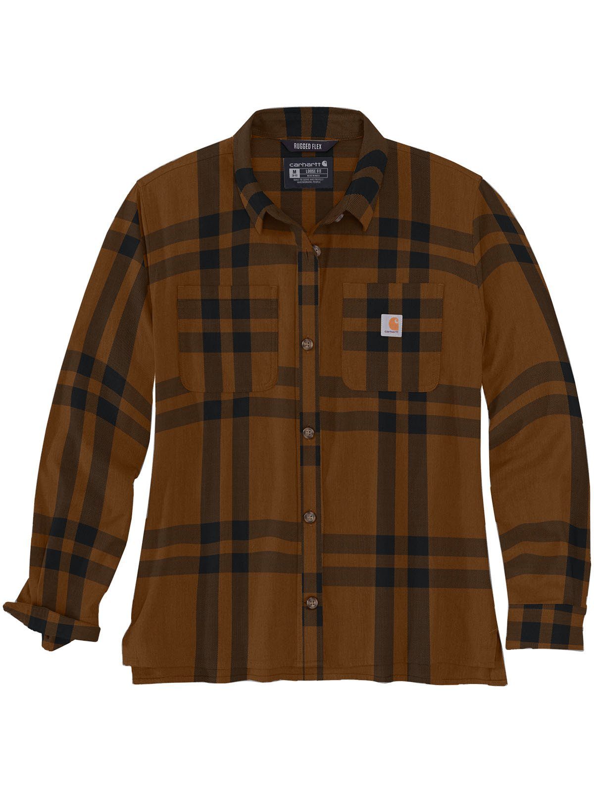 Carhartt Langarmhemd 105989-B11 Carhartt Flannel US Kleidergrößen | T-Shirts