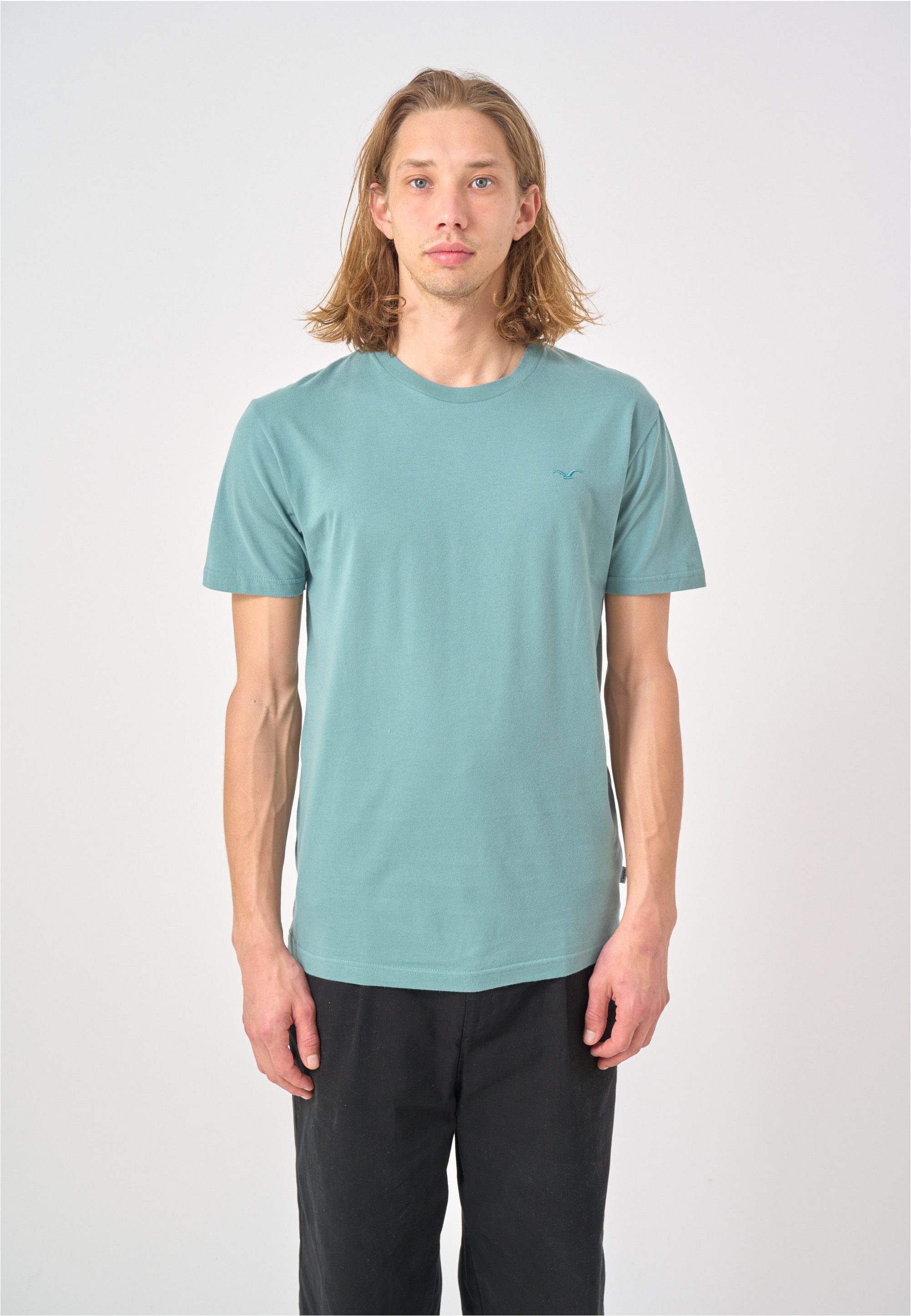 Cleptomanicx T-Shirt Ligull Regular (1-tlg) mit kleiner Logo-Stickerei