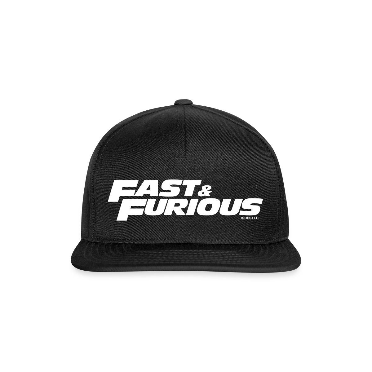 Snapback Cap Fast and Furious klassisches Logo weiß Snapback Cap