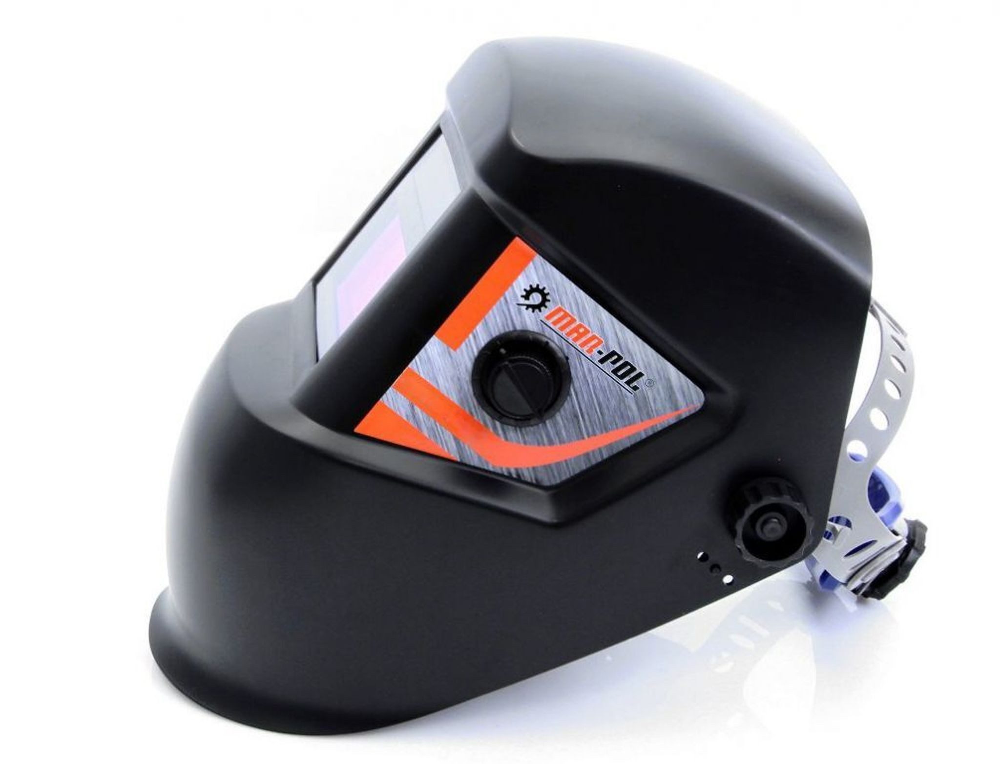 Mar-Pol Schweißhelm Selbstverdunkelnde Schweißhelm für MIG TIG MAG MMA Sichtfeld (1-tlg)