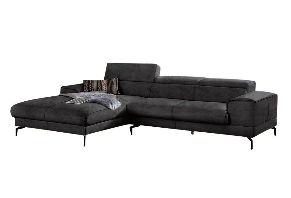 W.SCHILLIG Ecksofa piedroo, Kopfteilverstellung, wahlweise mit Sitztiefenverstellung, Breite 303cm