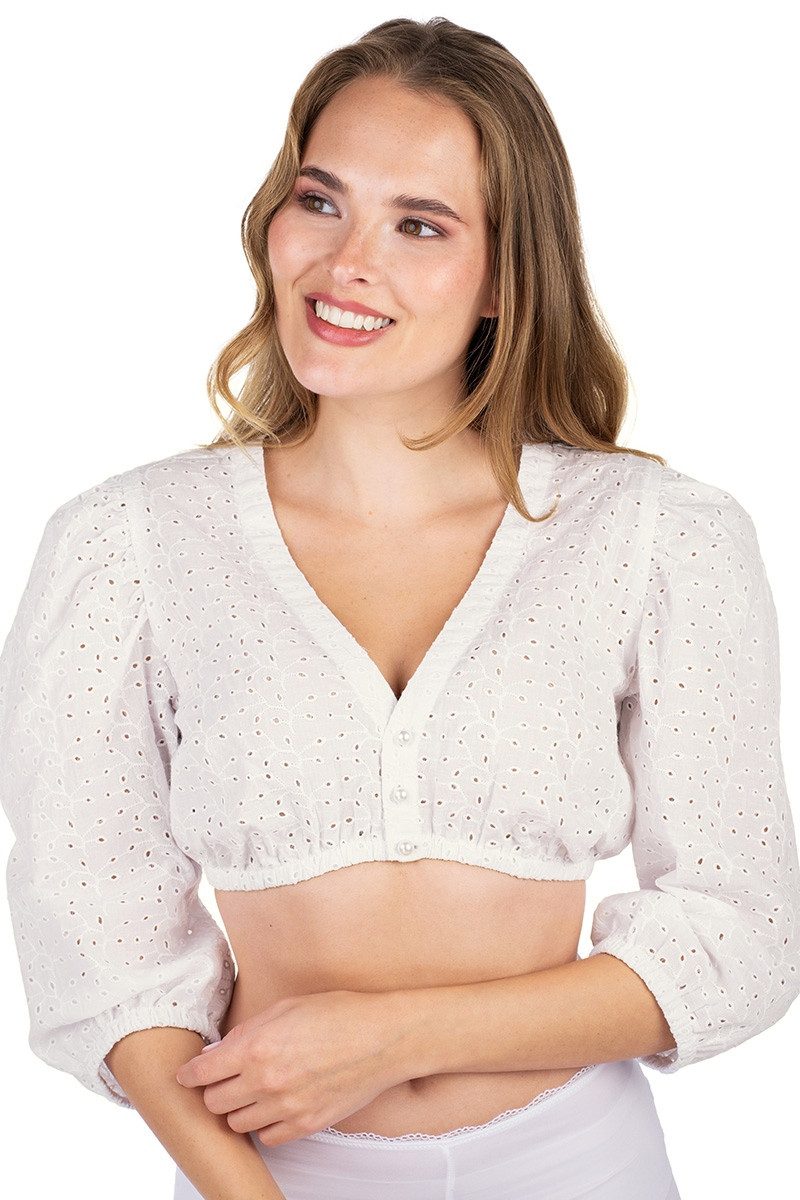 Dirndlbluse Dirndlbluse - WALLGAU - off white