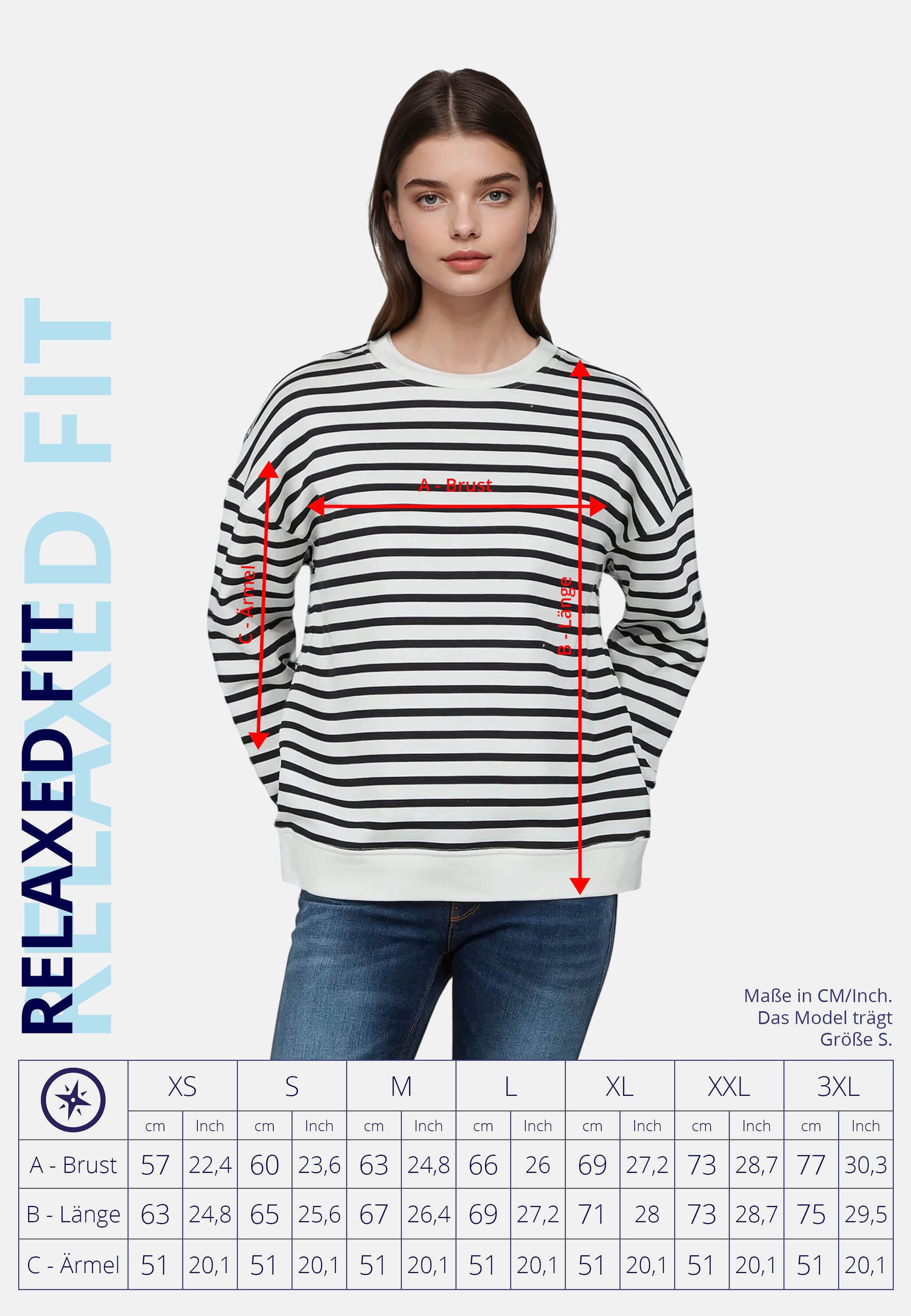 salzhaut Longpullover TAIER Damen Relaxed-Fit salzhaut – nordisch frisch, lässig und frech für jeden Tag!