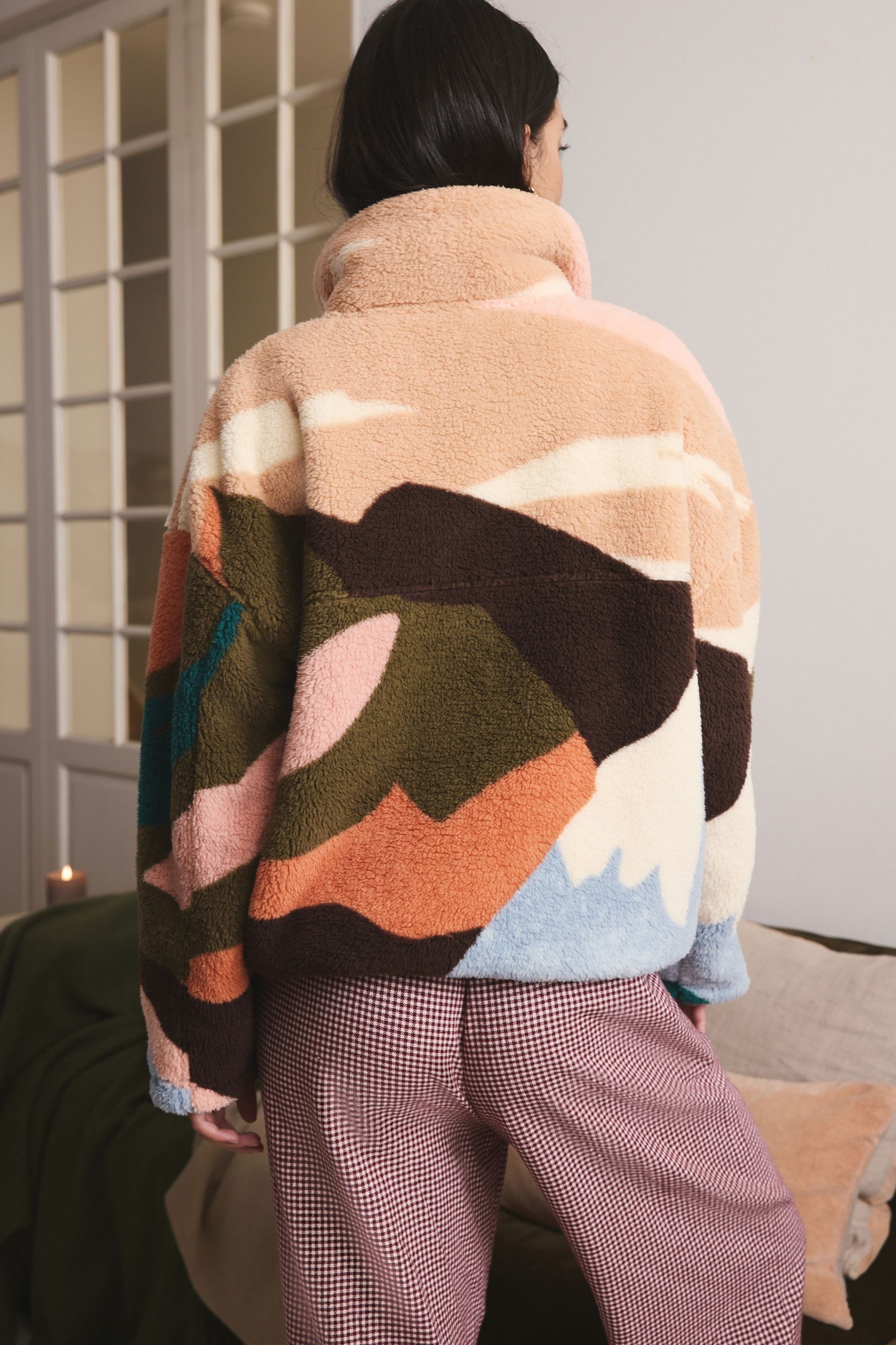 Next Fleecejacke Troyer aus Teddyfell (1-St) günstig online kaufen