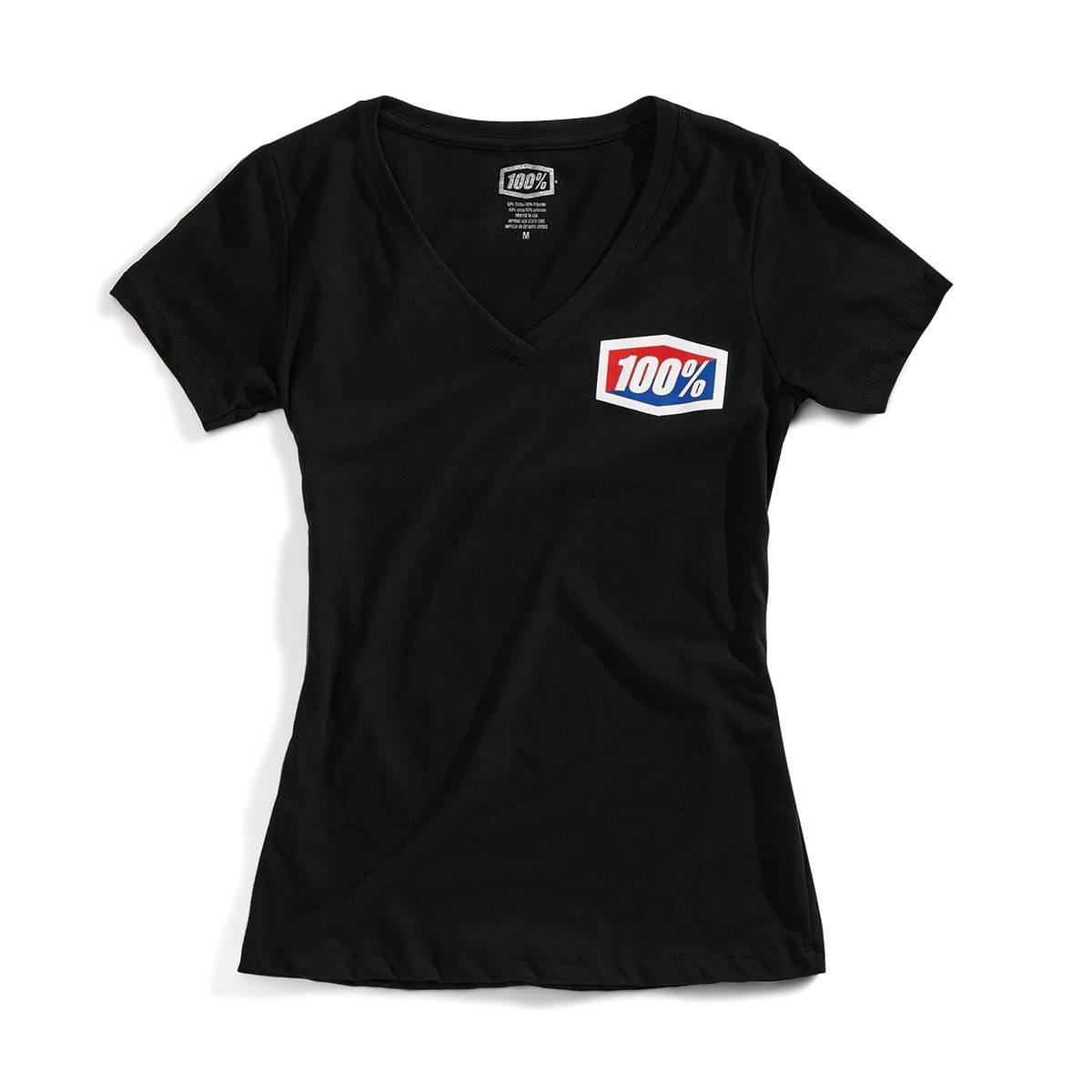 100% T-Shirt T-Shirts 100% Official Damen T-Shirt - Schwarz L- (1-tlg)