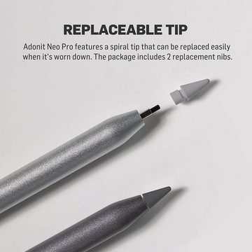 Adonit Eingabestift Neo Pro iPad Stift (iPad Pro / iPad Air / iPad mini Eingabestift) [Magnetische Befestigung / Aufladung]