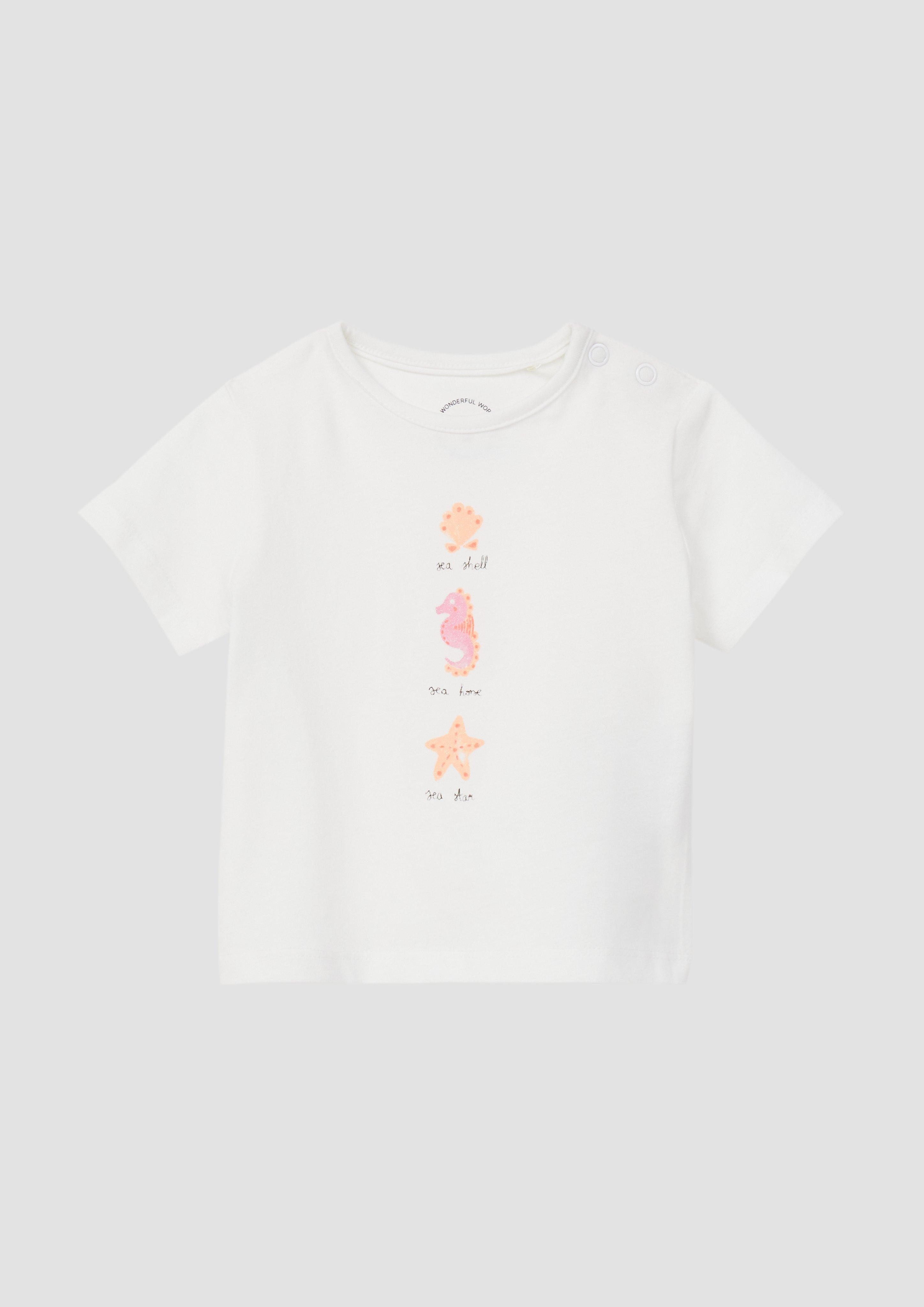 s.Oliver Kurzarmshirt T-Shirt aus Baumwolle mit günstig online kaufen