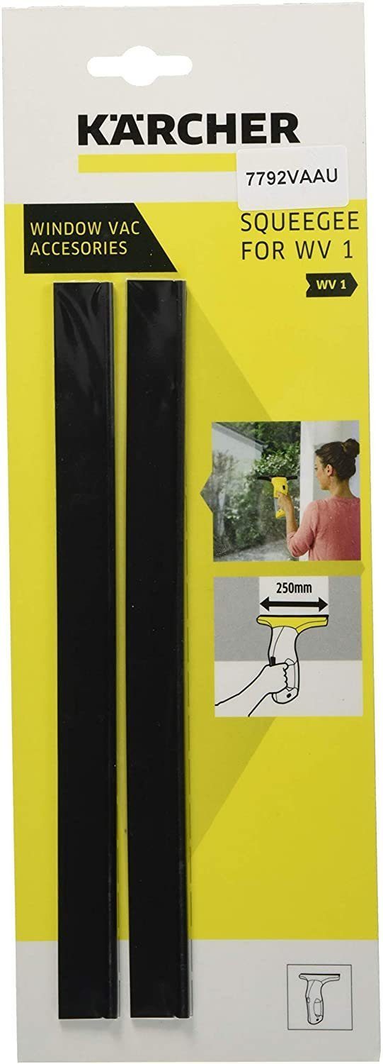 KÄRCHER Fenstersauger-Abziehlippen Ersatzbürste KÄrcher WV 1 Ersatzklingen Abziehlippen 250mm für Fenster, (2-St)
