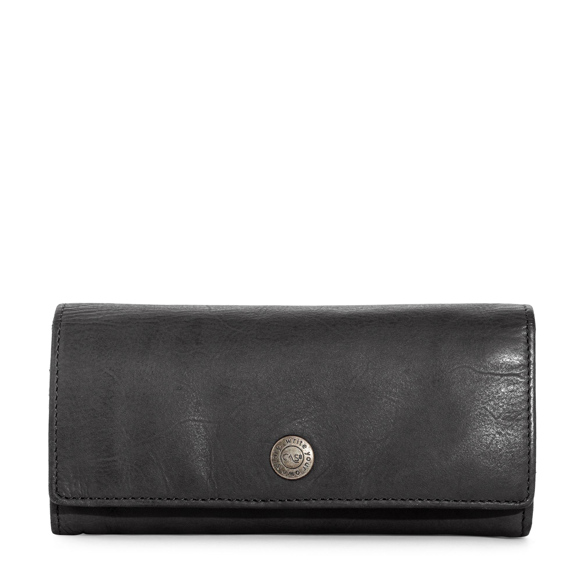 Cas8 Geldbörse Damen - Leder Portemonnaie, RFID Schutz, Portmonee für den Alltag