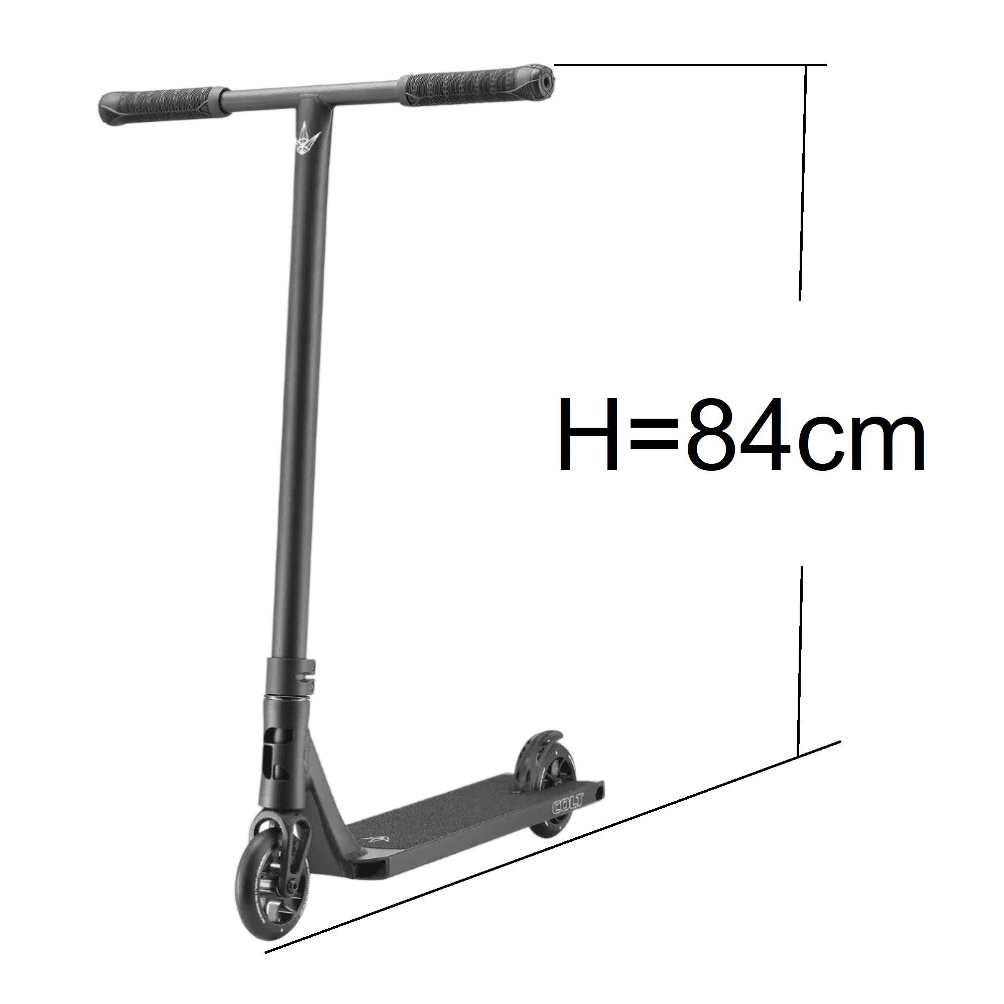 Blunt Stuntscooter Blunt Colt S6 Complete Stunt-Scooter H=84cm Park / Street schwarz