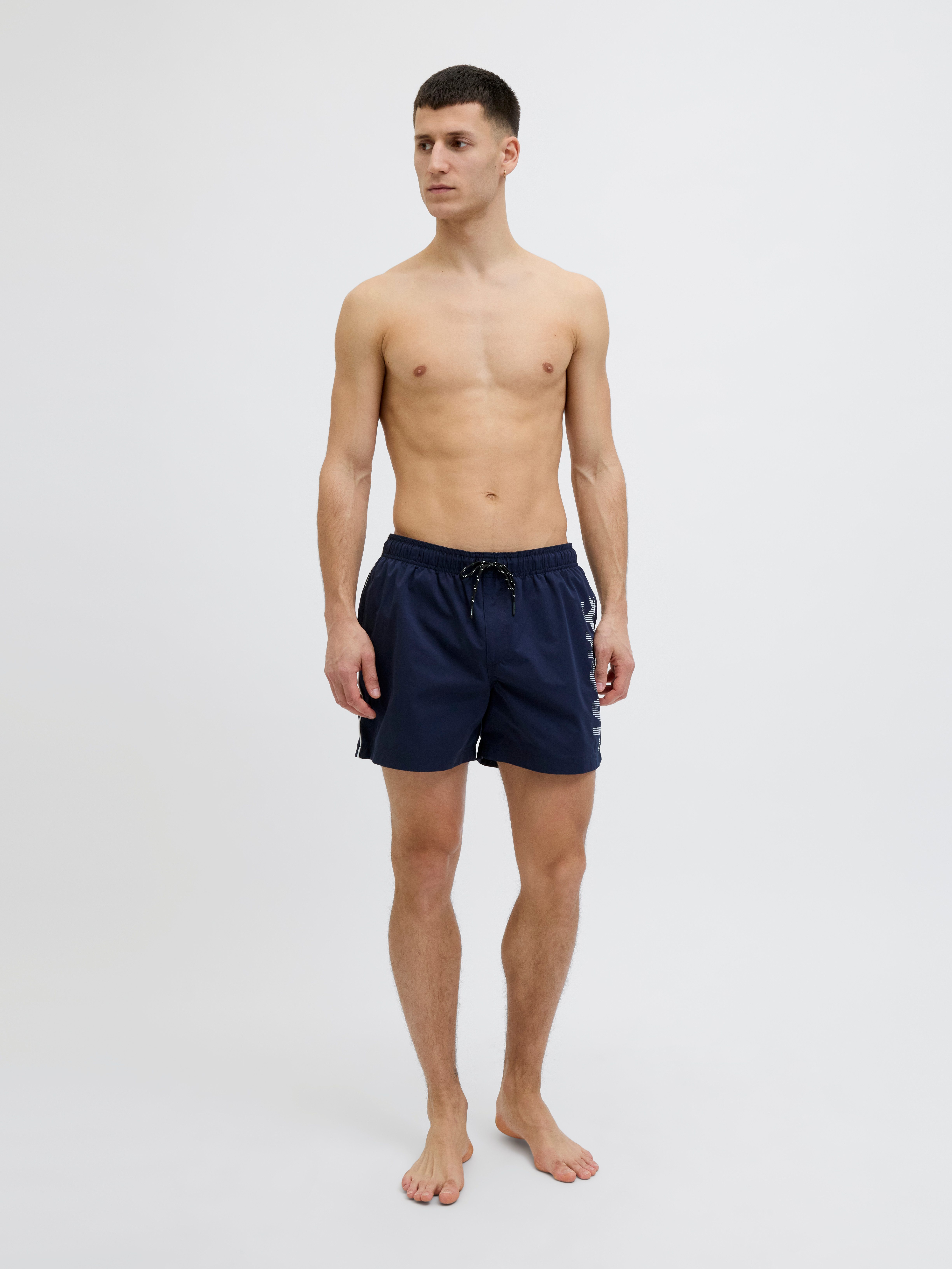 Jack & Jones Badeshorts JPSTMAUI JJSWIM SPLICE LOGO AKM SN