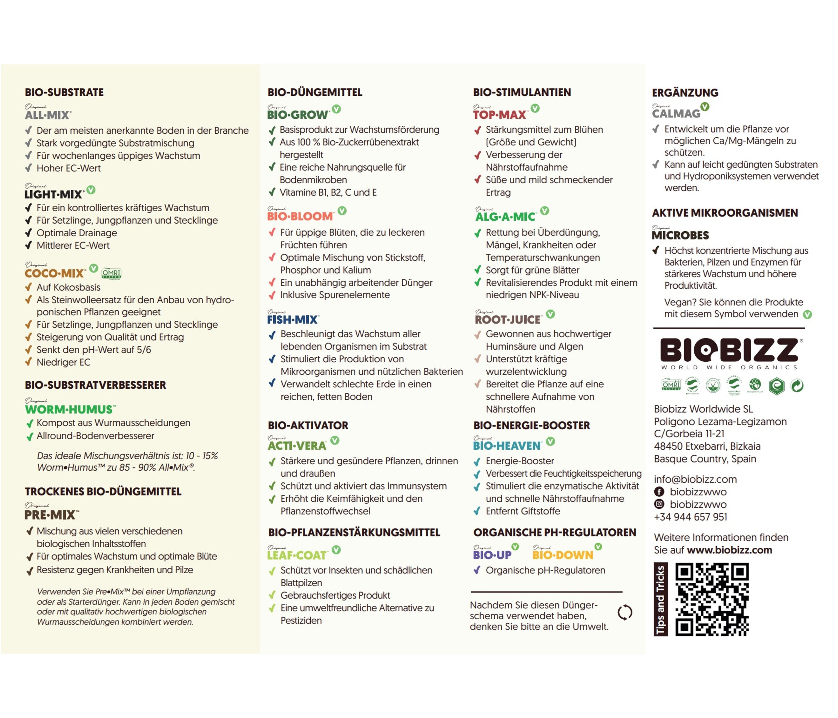 Biobizz Gartendünger Flüssigdünger Starter-Set, inkl. Messhilfe / Düngeplan, 5-teilig, Keine Angabe, Grow-Set für Einsteiger