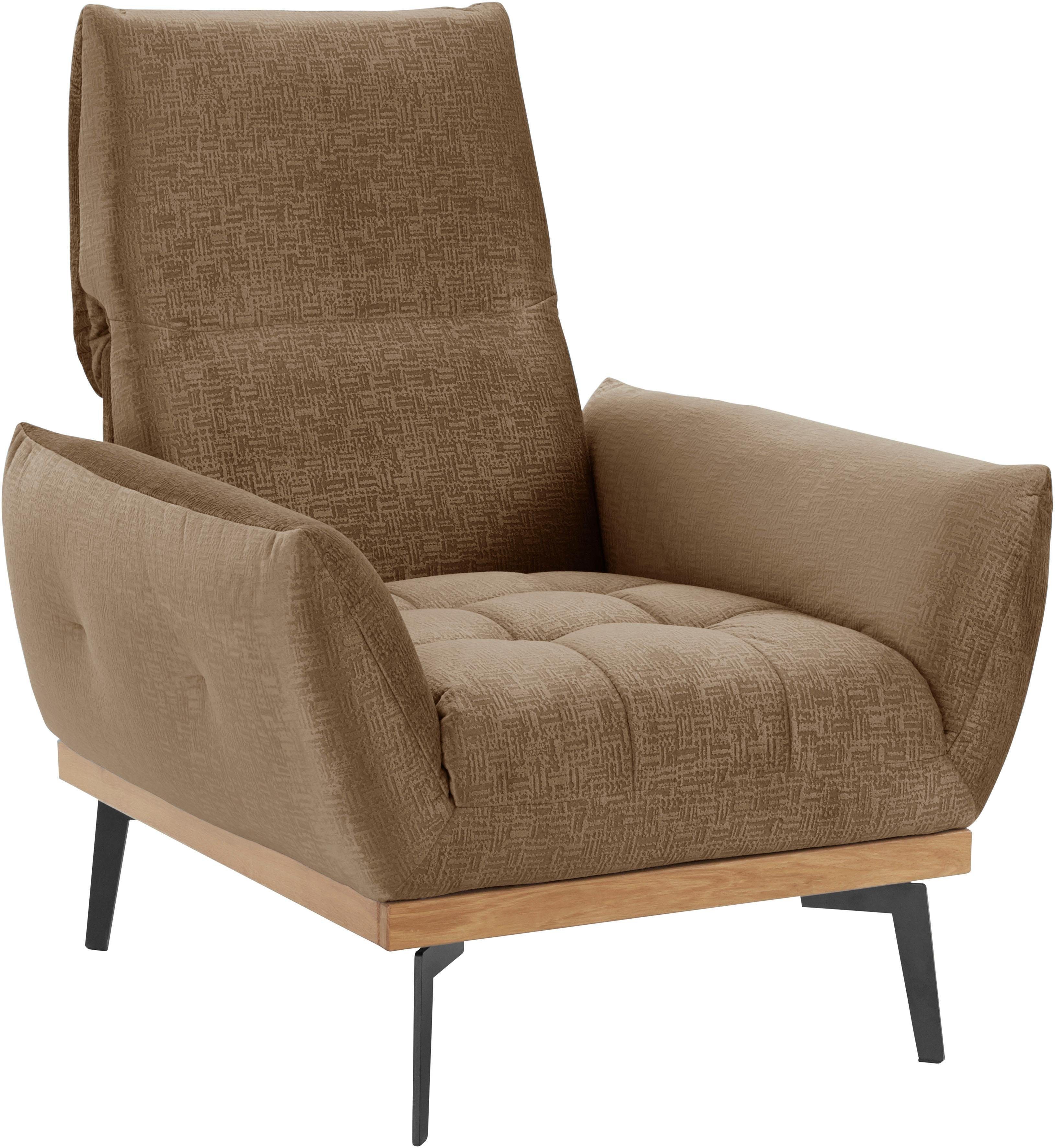 exxpo - sofa fashion Sessel Palic, Loungesessel mit Rückenverstellung, hoher Entspannungskomfort, inklusive Rückenverstellung. Vom Sessel zum Hochlehner. Relaxsessel