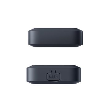 Targus Festplatten-Gehäuse HyperDrive EcoSmart USB4 SSD Enclosure, (40 Gbit/s IP55 wasser- und staubgeschützt), USB4 NVMe SSD Gehäuse M.2 2230 2240 2260 2280