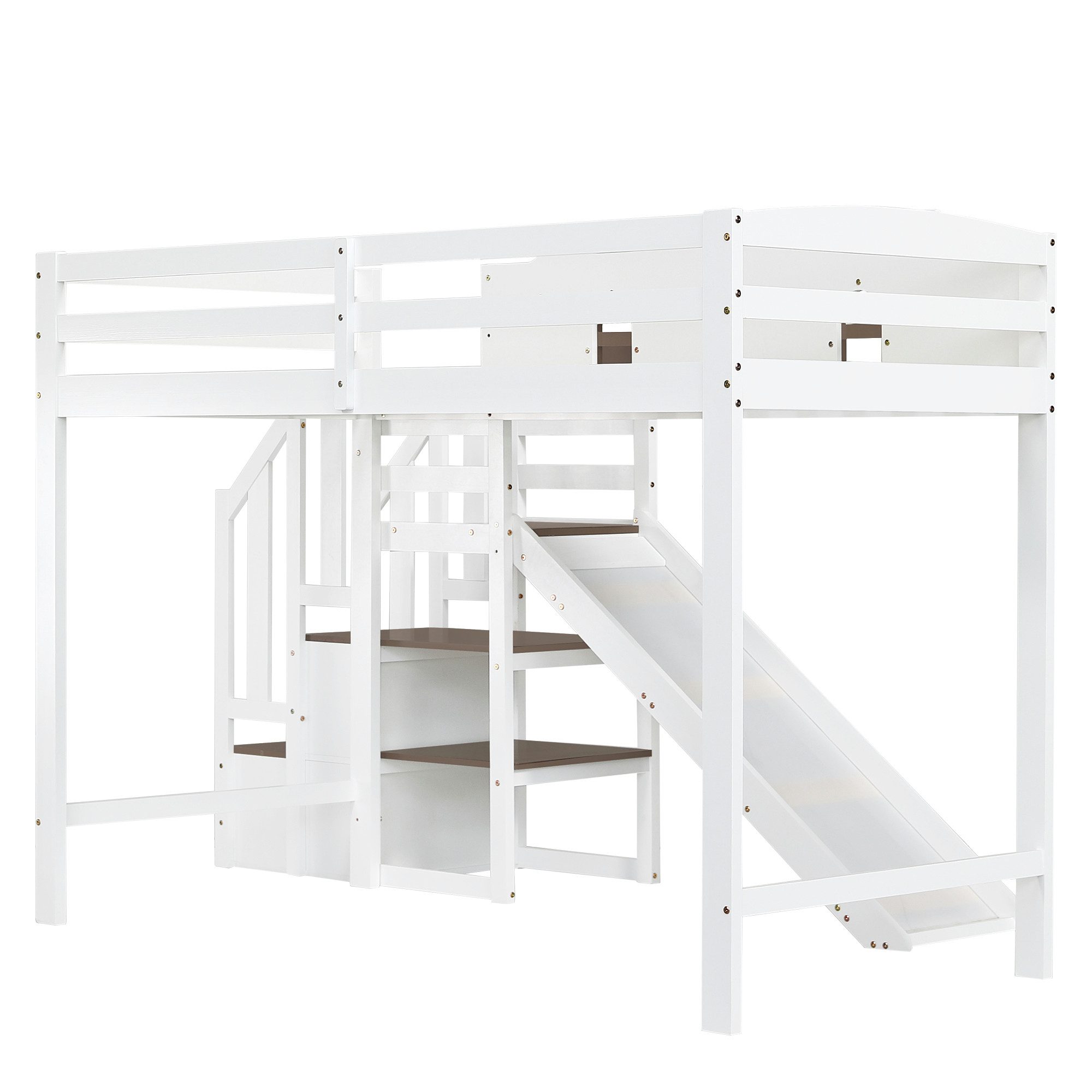 Thanaddo Hochbett Etagenbett, Kinderbett Mit Fenster, Mit Kinderrutsche