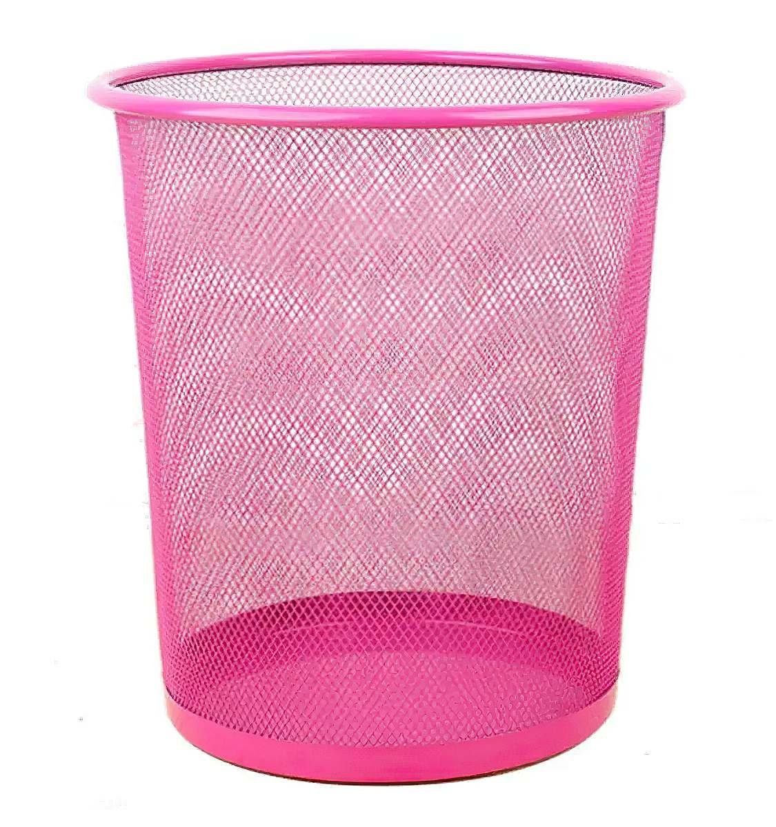 Sinoba Papierkorb Mülleimer Papierkorb Mesh aus Metall Höhe 34 cm 18 L rund, Drahtmetall