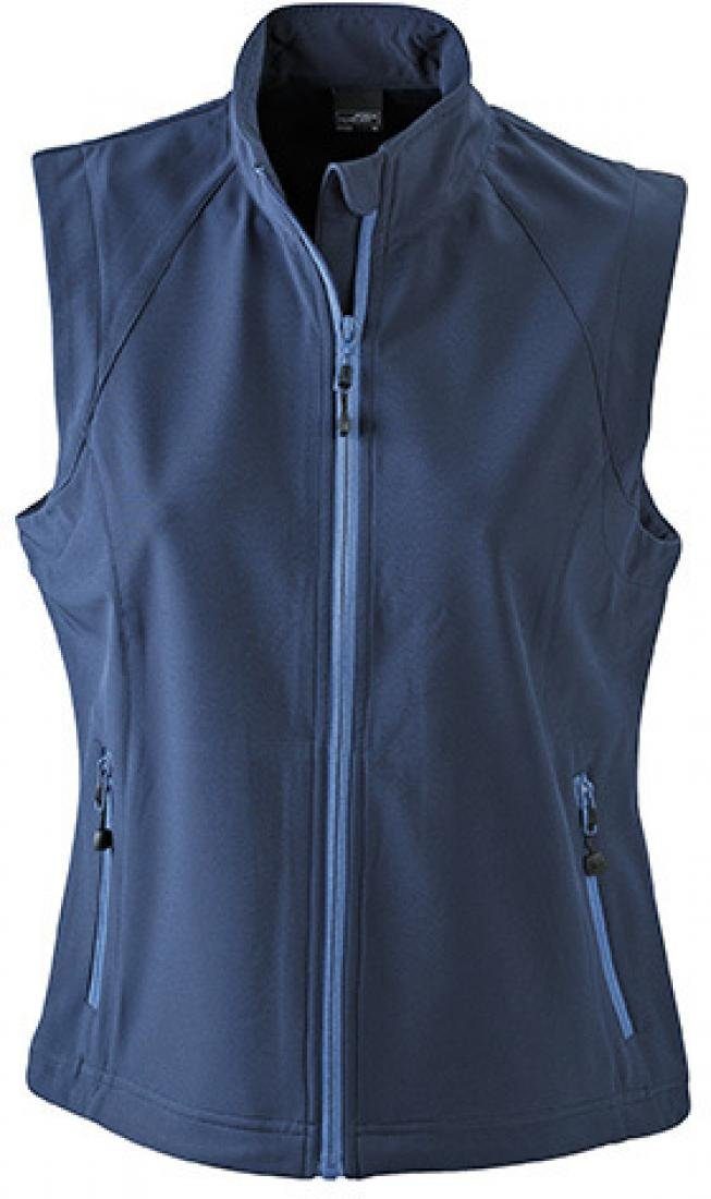 James & Nicholson Funktionsweste Damen Softshell Vest / Wind- und wasserdicht