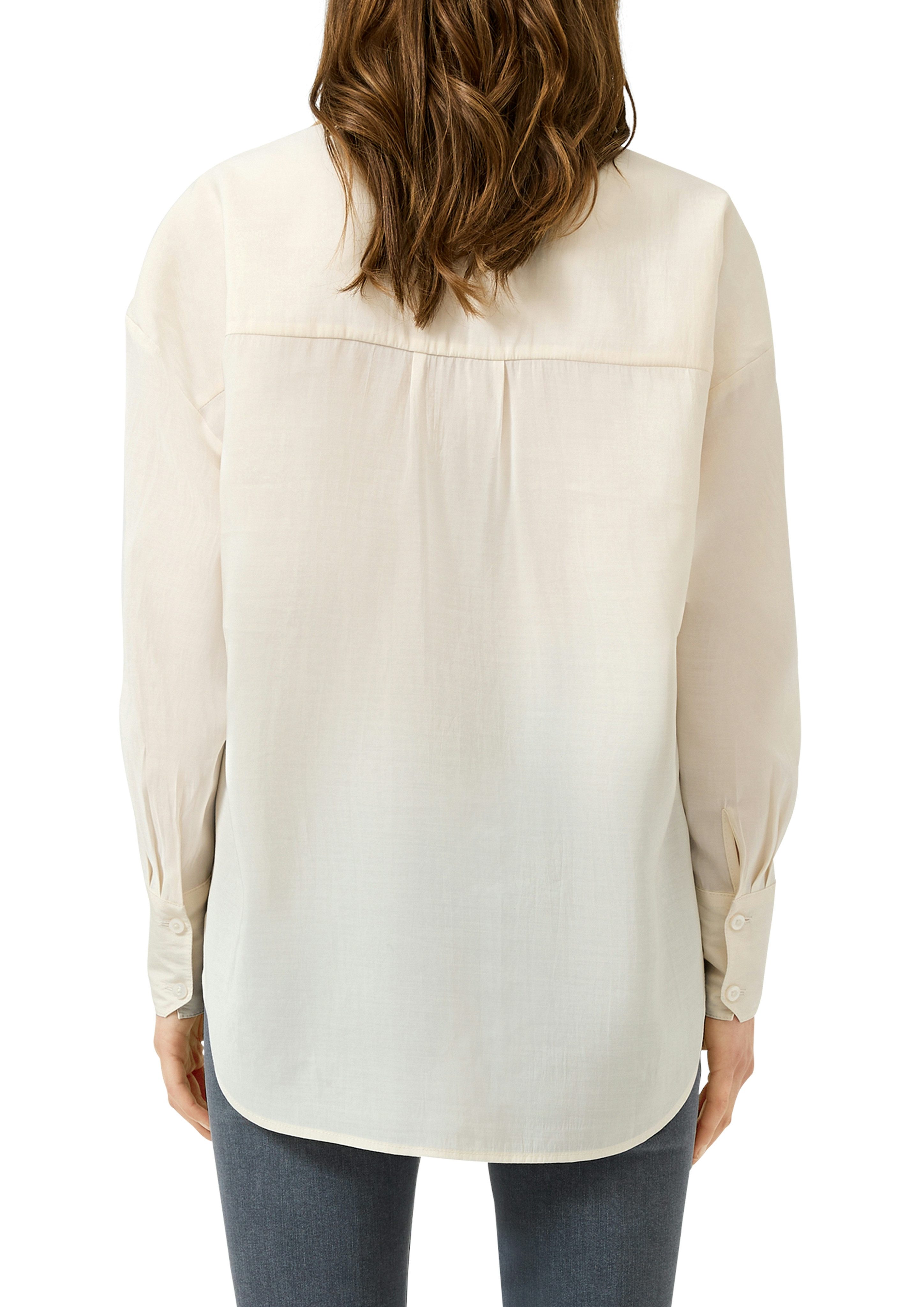QS Langarmbluse mit Knopfleiste günstig online kaufen
