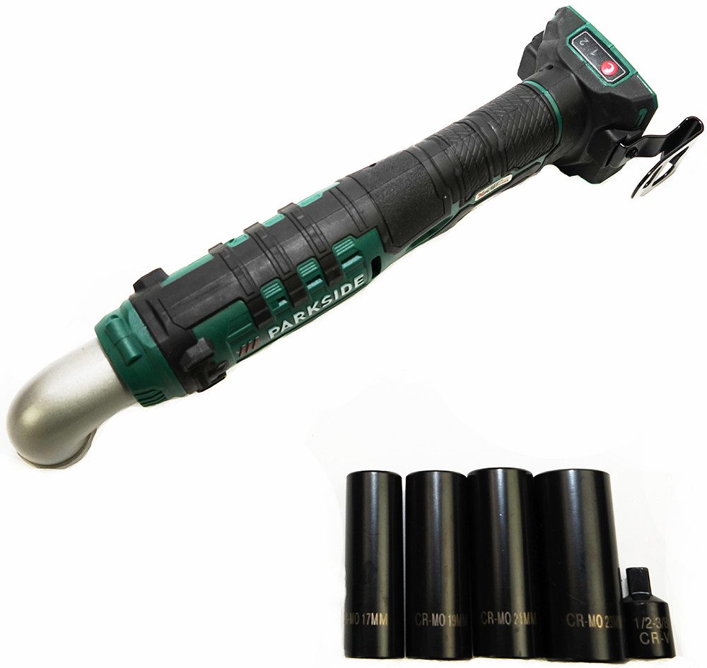 Parkside Akku-Winkelschlagschrauber 20V PAWS 20 A1 Winkel Schlagschrauber 1/2 Zoll, 76 Nm