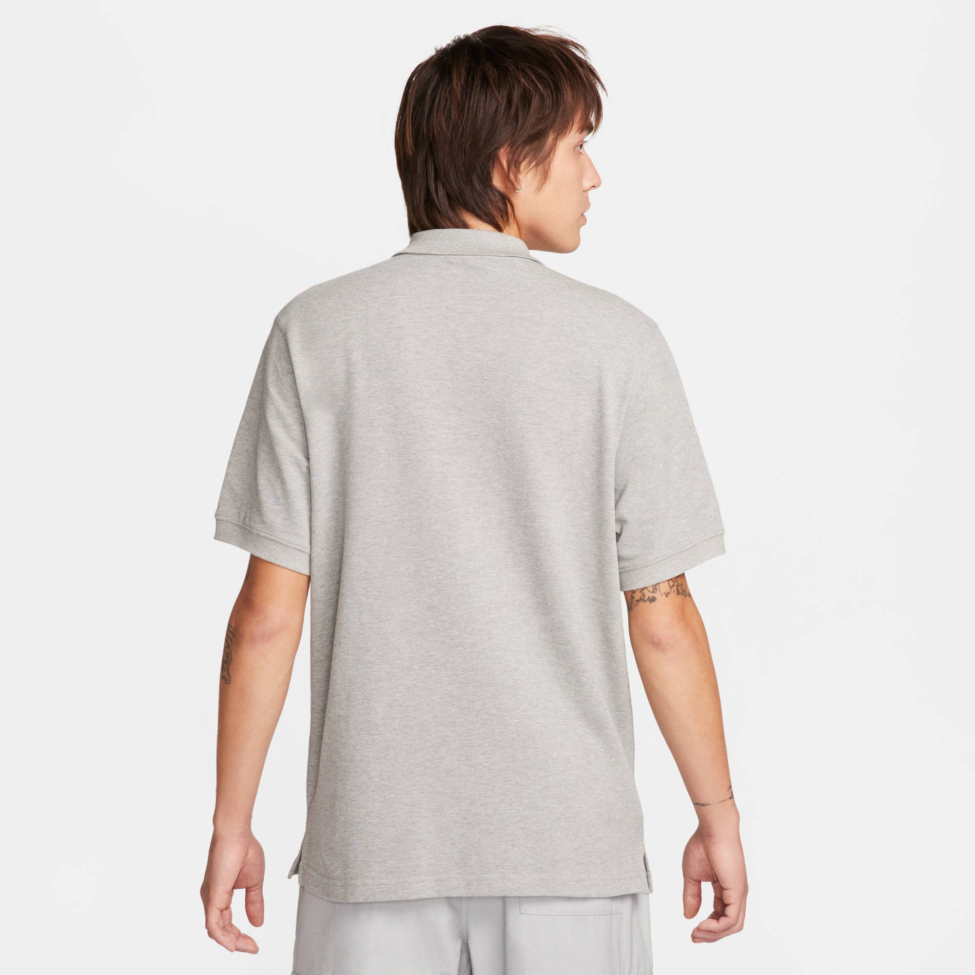 Nike Poloshirt M NK CLUB SS POLO PIQUE DK GREY HEATHER/WHITE günstig online kaufen
