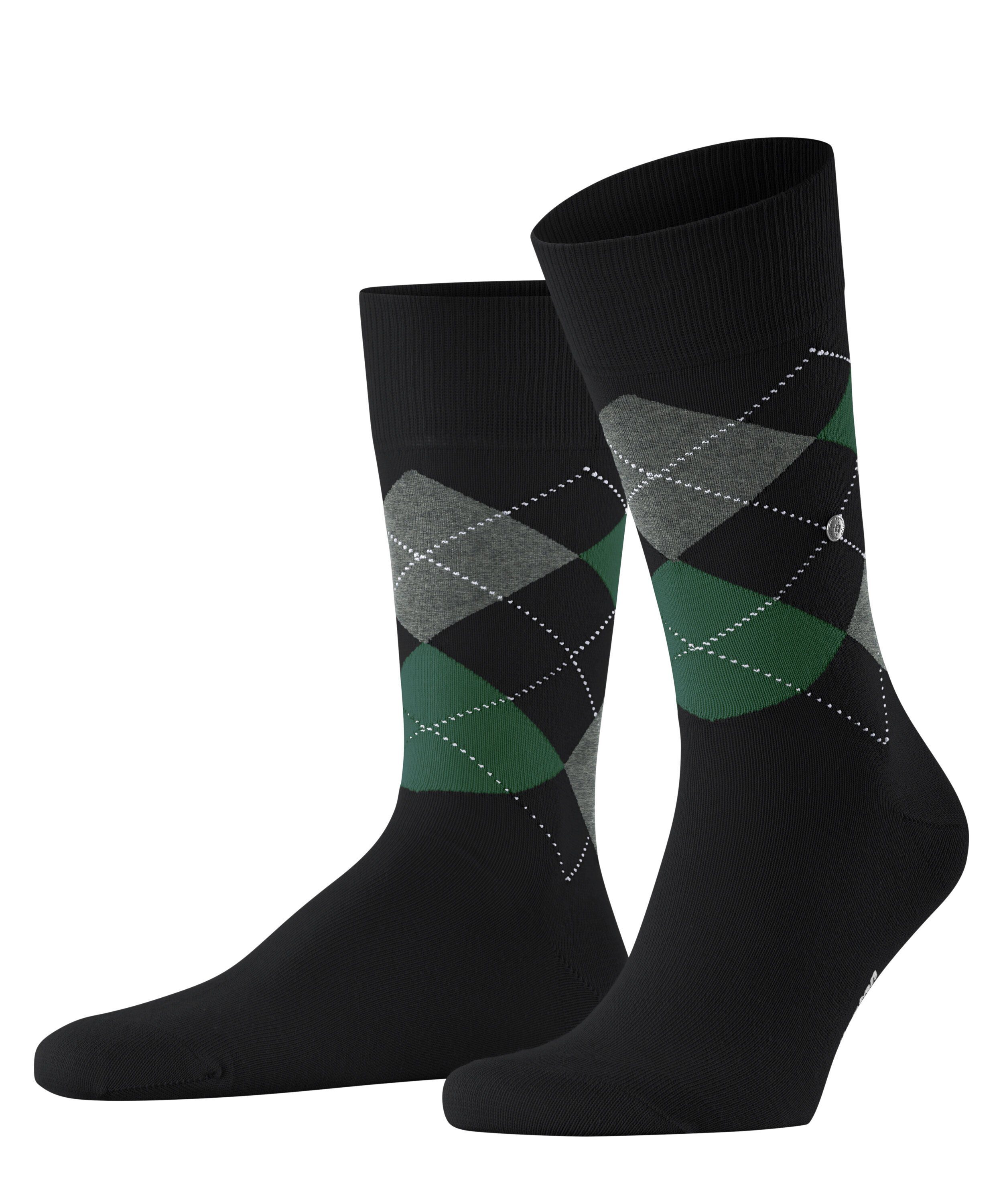 Burlington Socken Dunkelblau mit Argyle-Muster günstig online kaufen