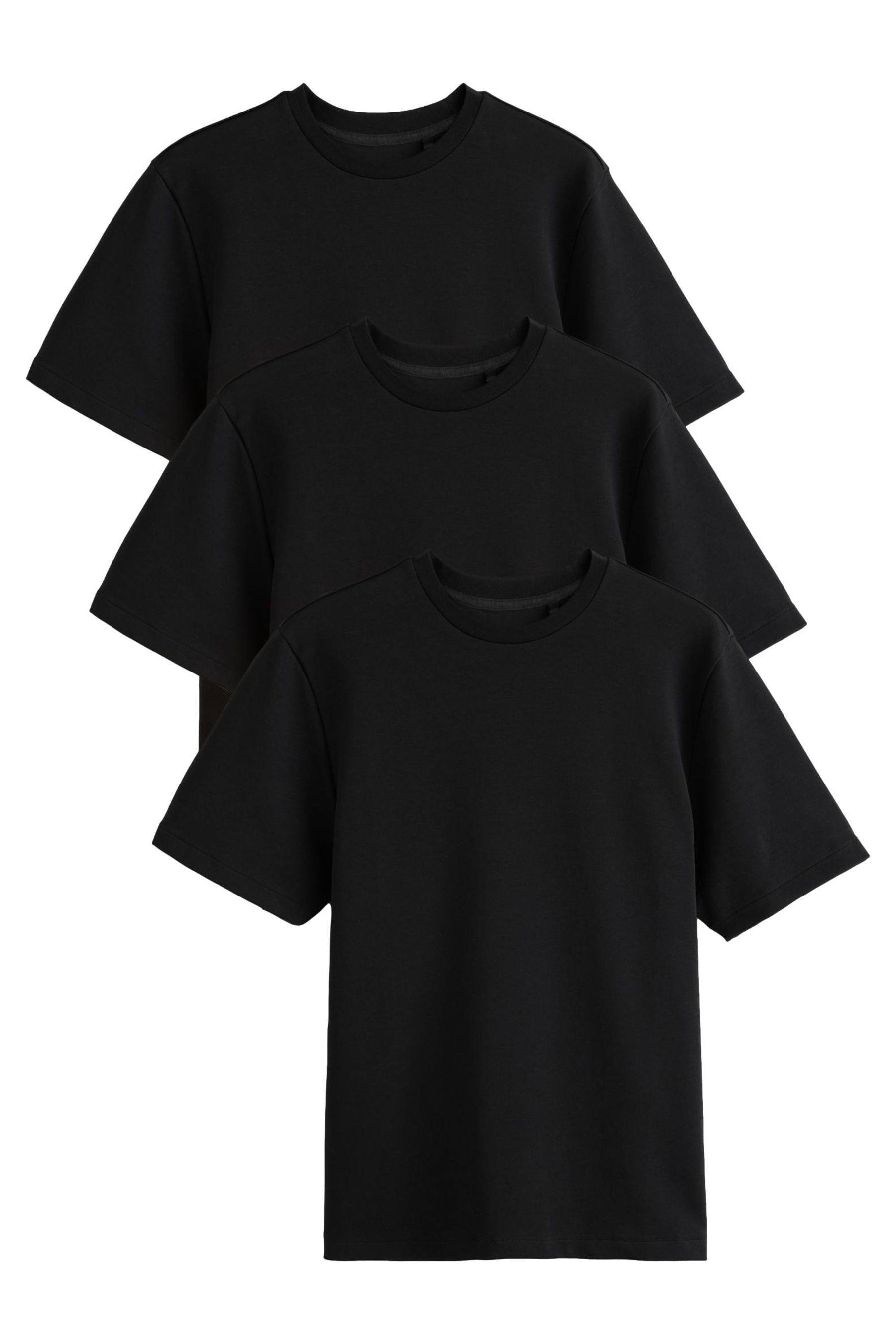 Next T-Shirt Motionflex Schwere, weiche T-Shirts, 3er Pack (3-tlg)