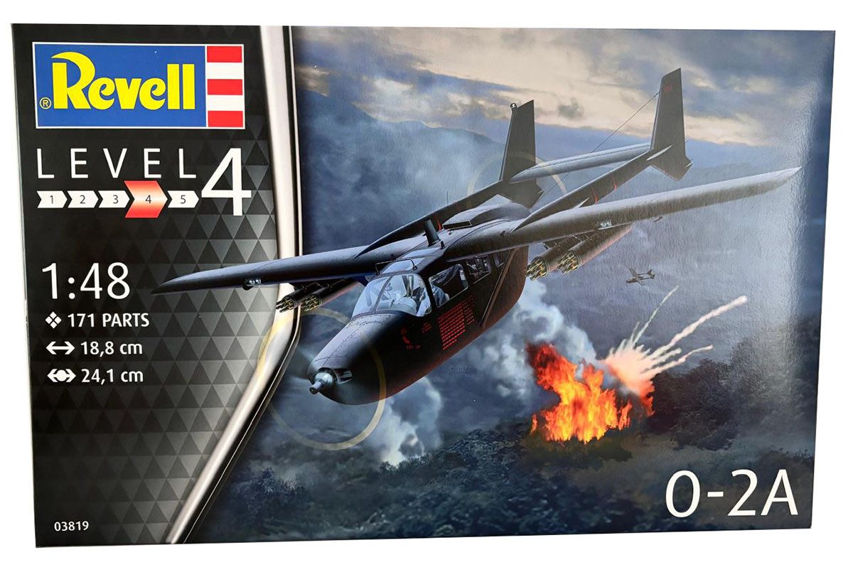 Revell® Modellbausatz Revell Modellbausatz Flugzeug O-2A Jagdflieger Maßstab 1:48, 171 Teile