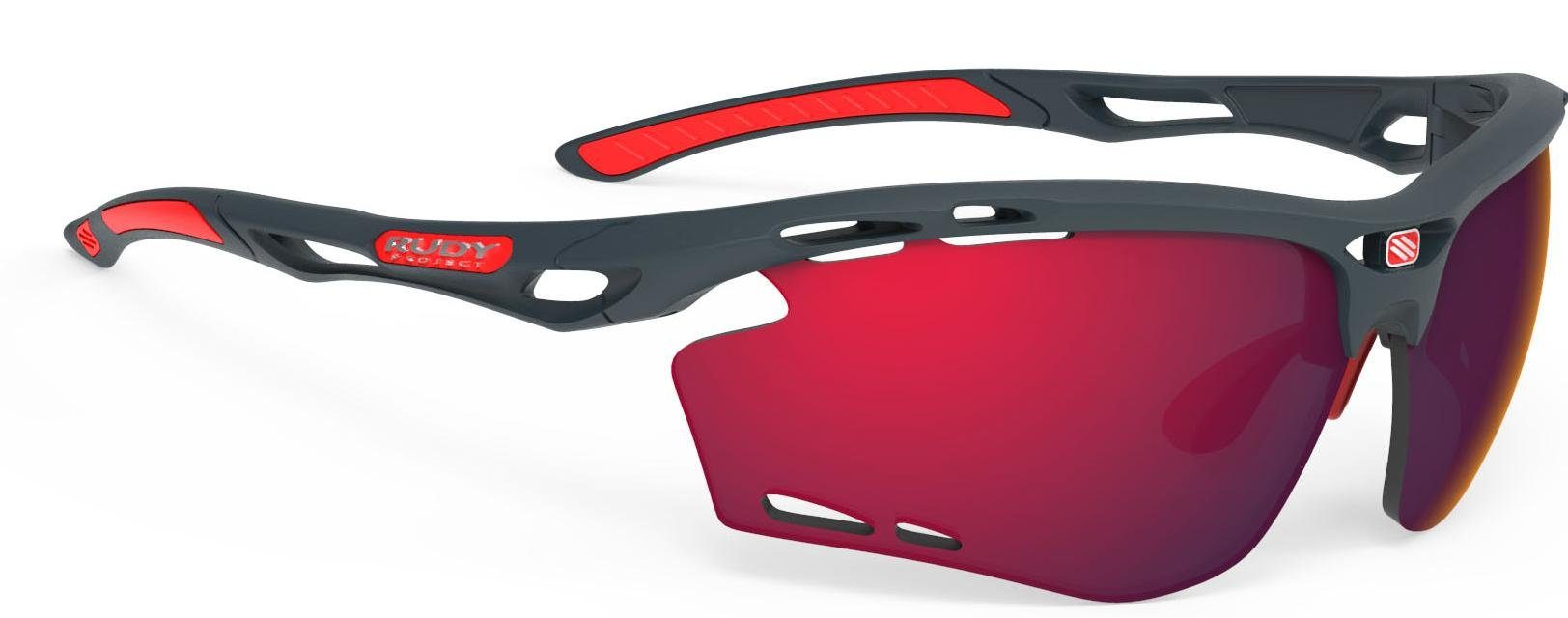 Rudy Project Sonnenbrille Rudy Project Propulse Charcoal RP Octics Multilaser Red Sportbrille