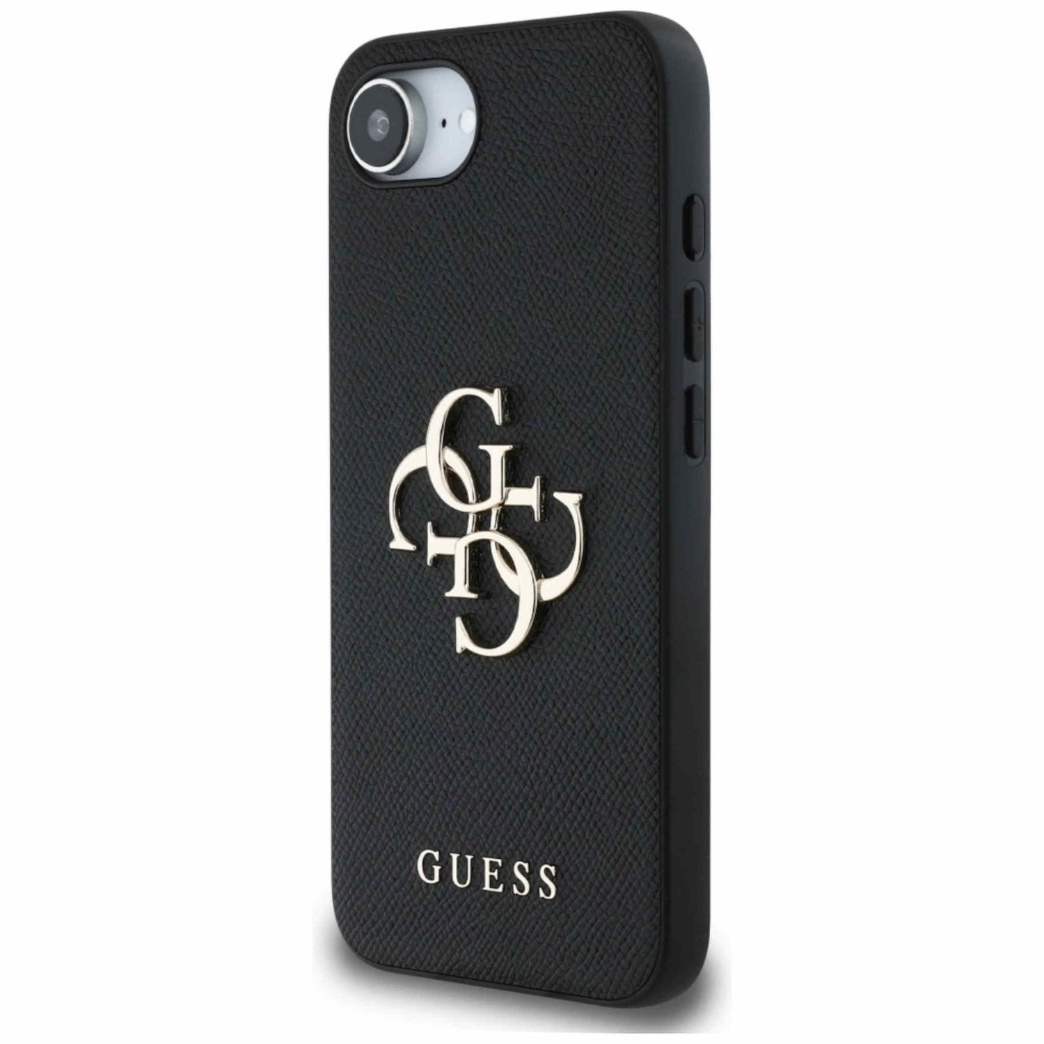 Guess Smartphone-Hülle Guess Apple iPhone 17e / 16e Big Logo Small Classic Case Schwarz