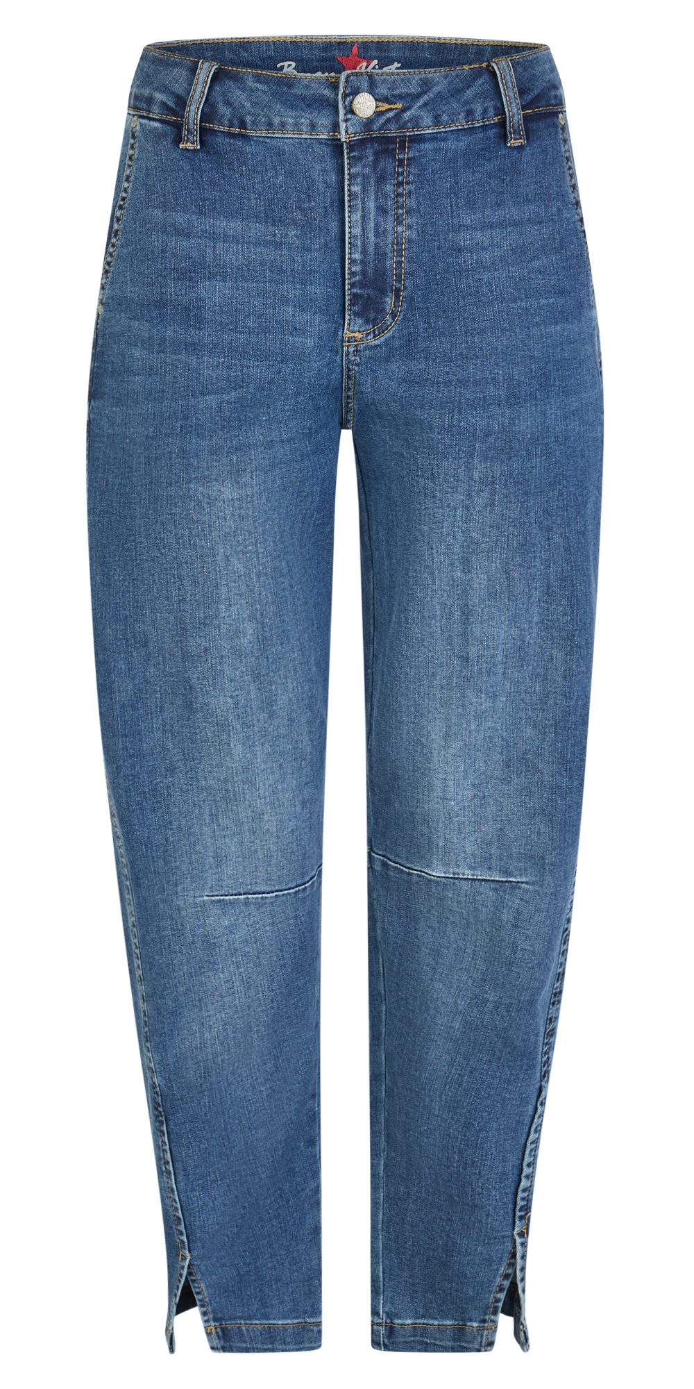 Buena Vista 7/8-Jeans ? Damen Barrel Jeans - Stretch ? 7/8 Denim mit Schlitzen ? Alltagsjea