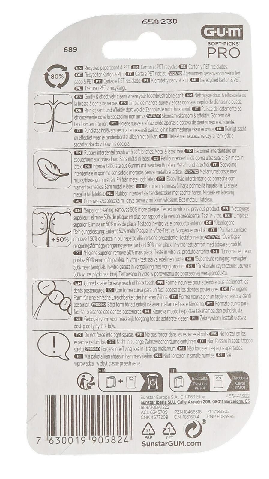 GUM Interdentalbürsten GUM Soft-Picks Pro Small 30 Stück- NEU