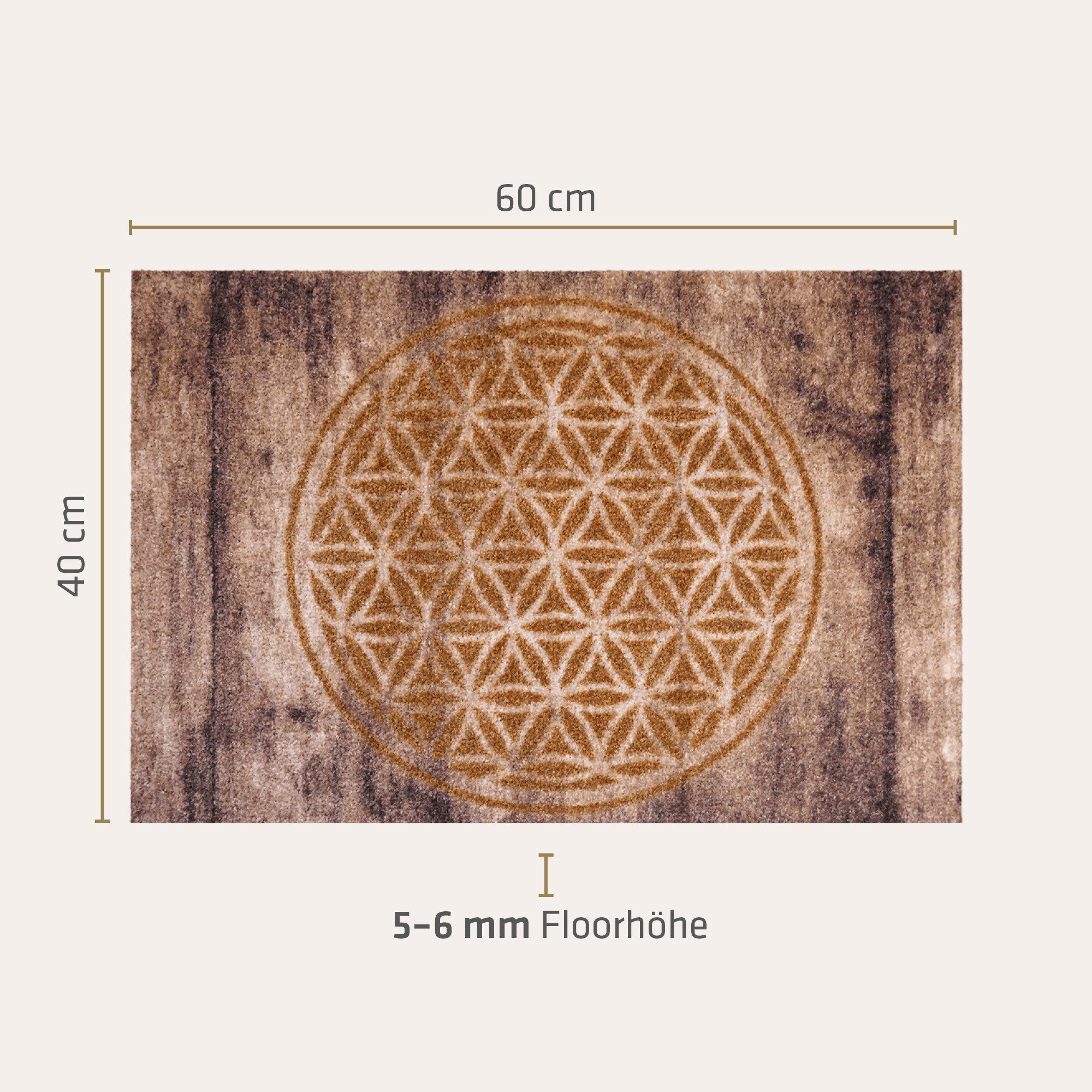 akzente Fußmatte Listen Flower of Life, günstig online kaufen