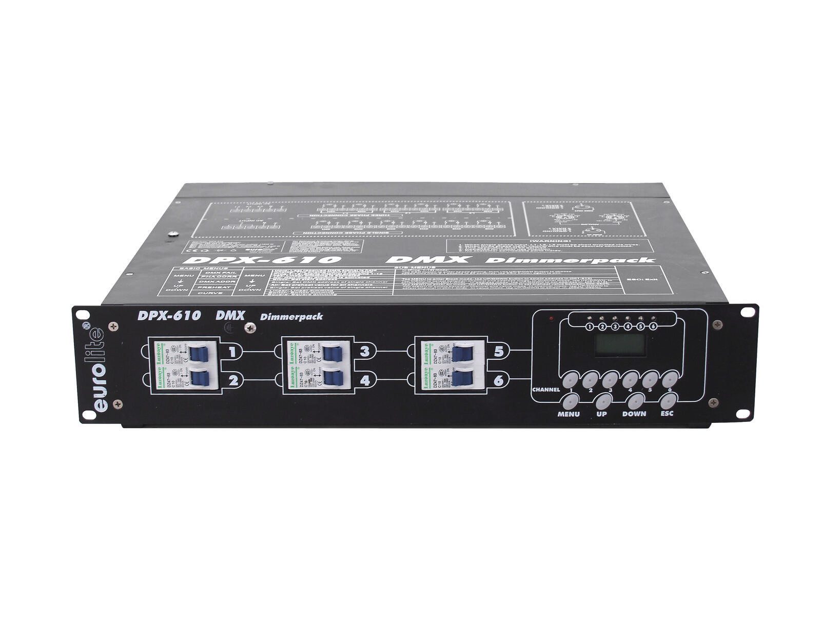 Discolicht EUROLITE DPX-610 DMX Dimmerpack