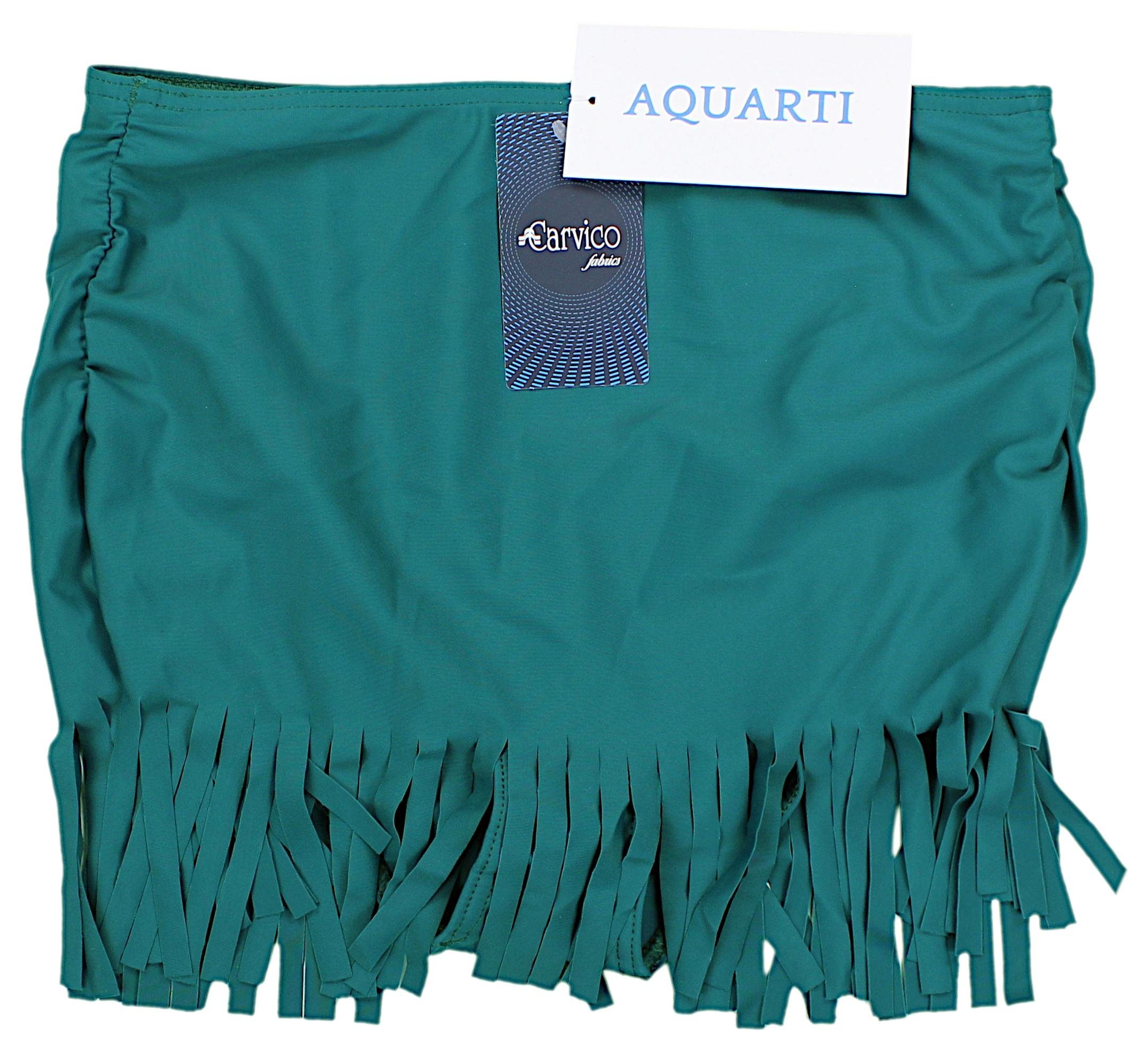 Aquarti Bikini-Hose Aquarti Damen Bikinihose mit Rock Seitliche Raffung