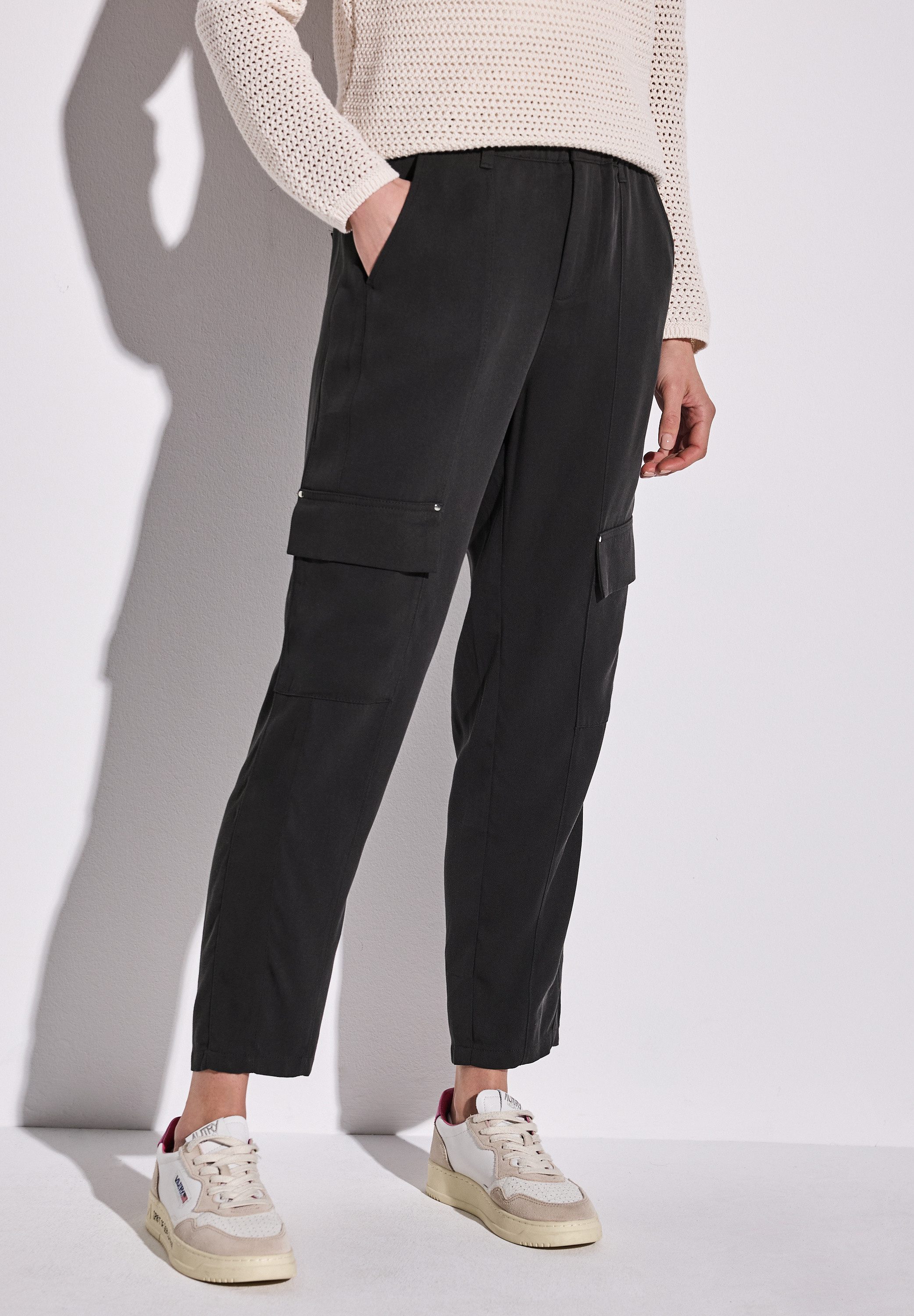 STREET ONE Cargohose aus Lyocell günstig online kaufen