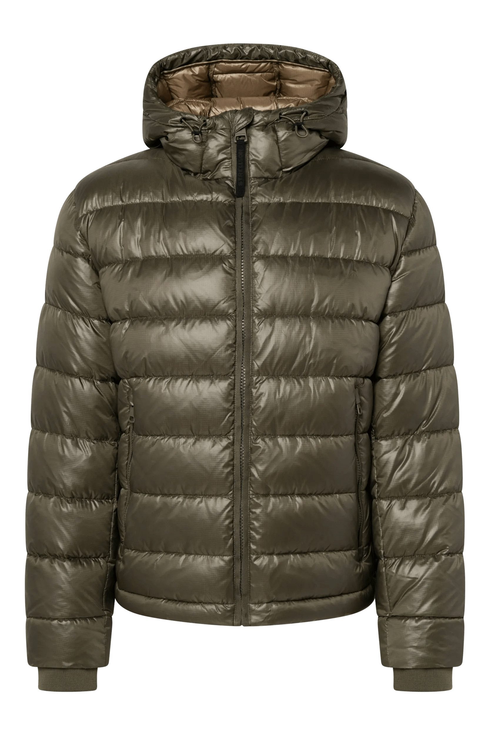 Strellson Steppjacke Baveno leicht glänzende Oberfläche, mit Kapuze
