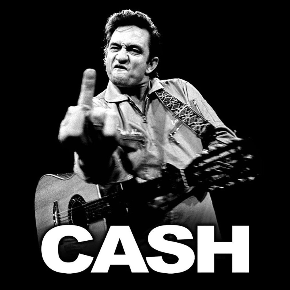 Johnny Cash T-Shirt Finger