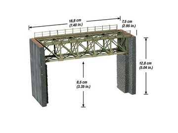 NOCH Modelleisenbahn-Brücke NOCH, 67010, Stahlbrücke, 18,8 cm lang, Model
