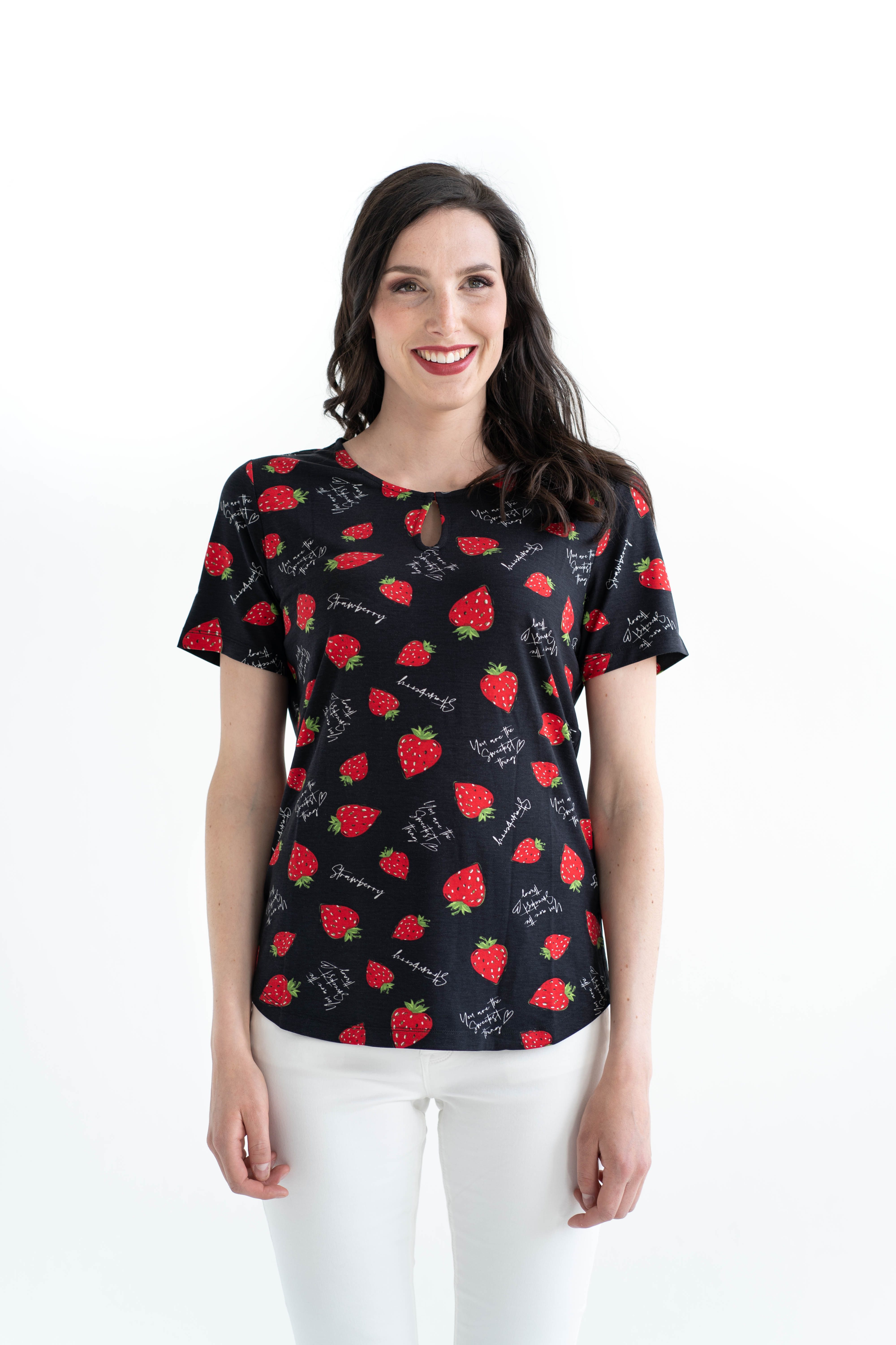 einfach Schön T-Shirt Francesca Tropfenausschnitt